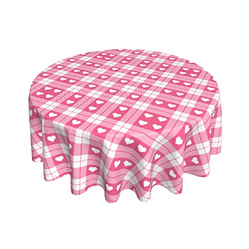 Pink Checked Love Heart1
