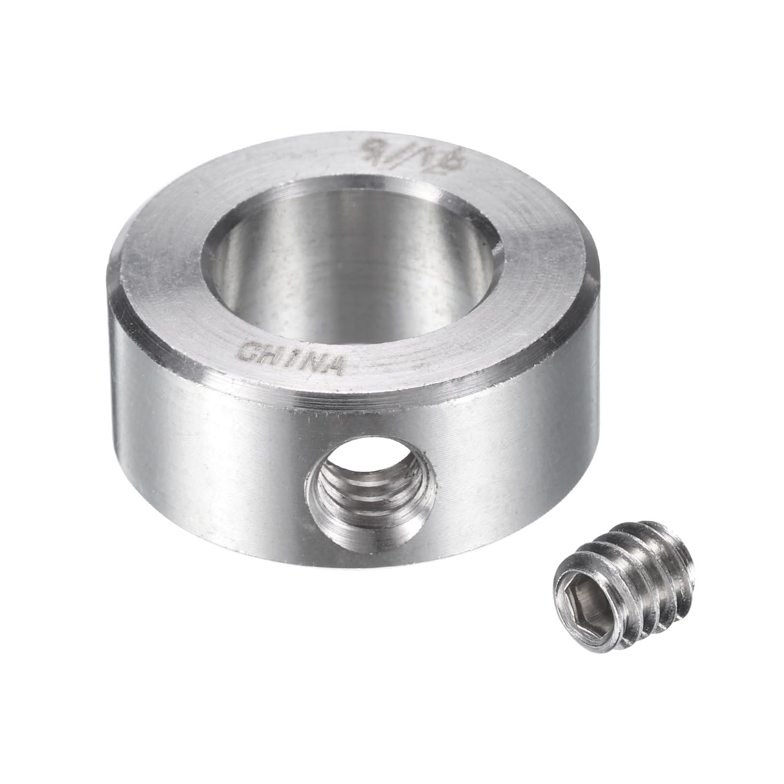 uxcell 2 Pcs 304 Stainless Steel Set Screw Shaft Collar - 9/16