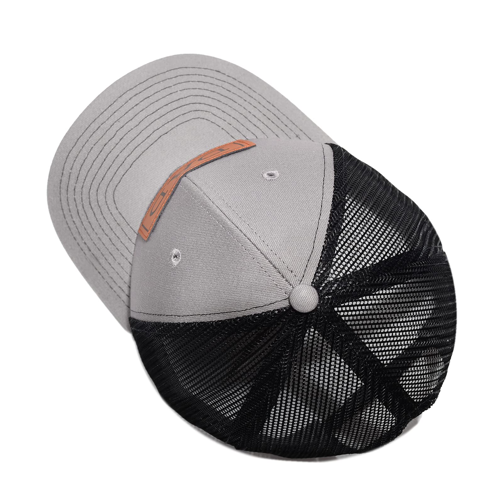 PAUPPY Dad Hat - Father's Day Gifts for Dad, New Grandpa, and New Dads - Mesh Trucker Hat with Leather Patch for Golf, Baseball & Casual Wear - Perfect for Outdoor Activities, Sports Events, and Everyday Use