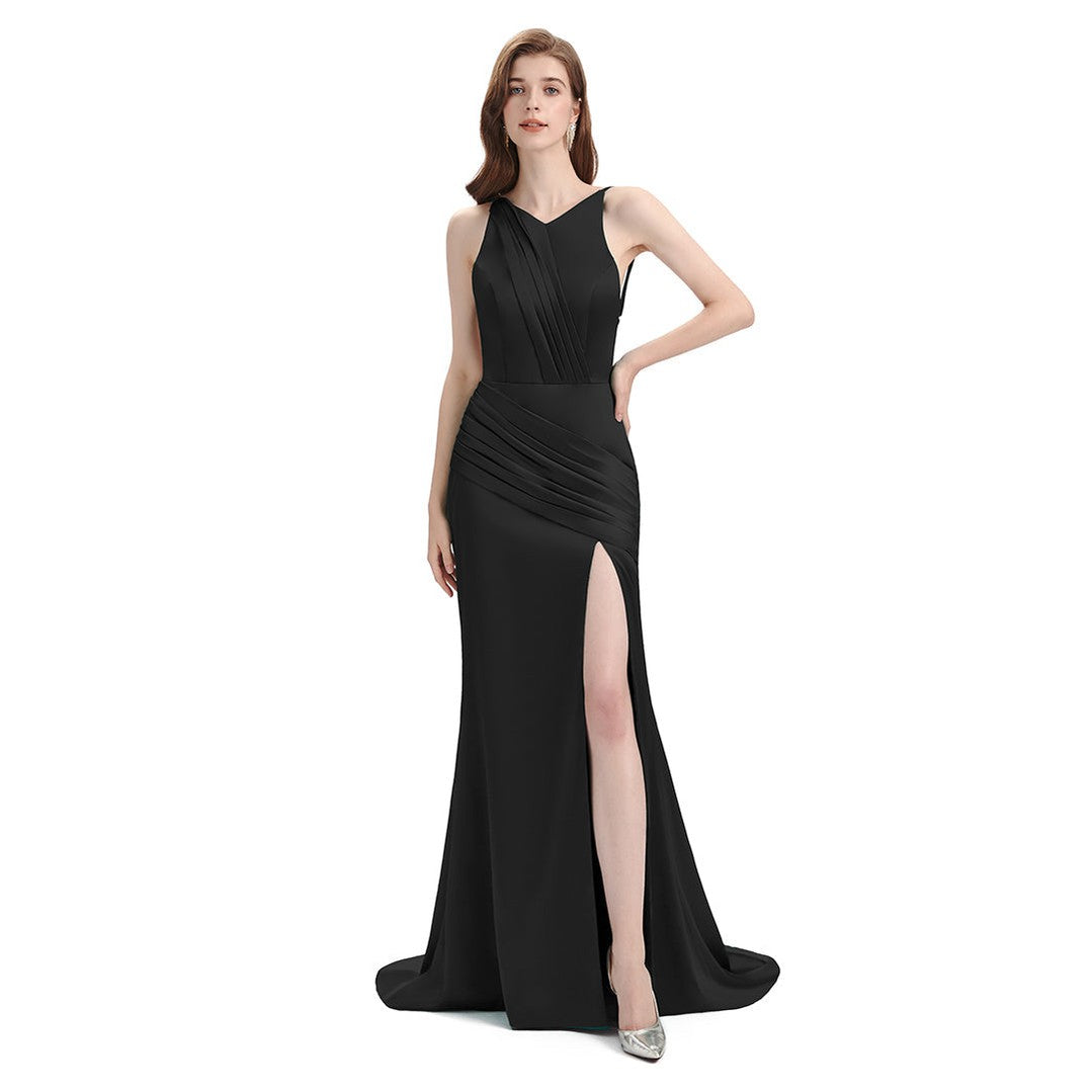 Affordable Mismatched Black Mermaid Bridesmaid Dresses - WG932 | Elegant Formal Wedding Party Attire for Bridesmaids & Special Occasions