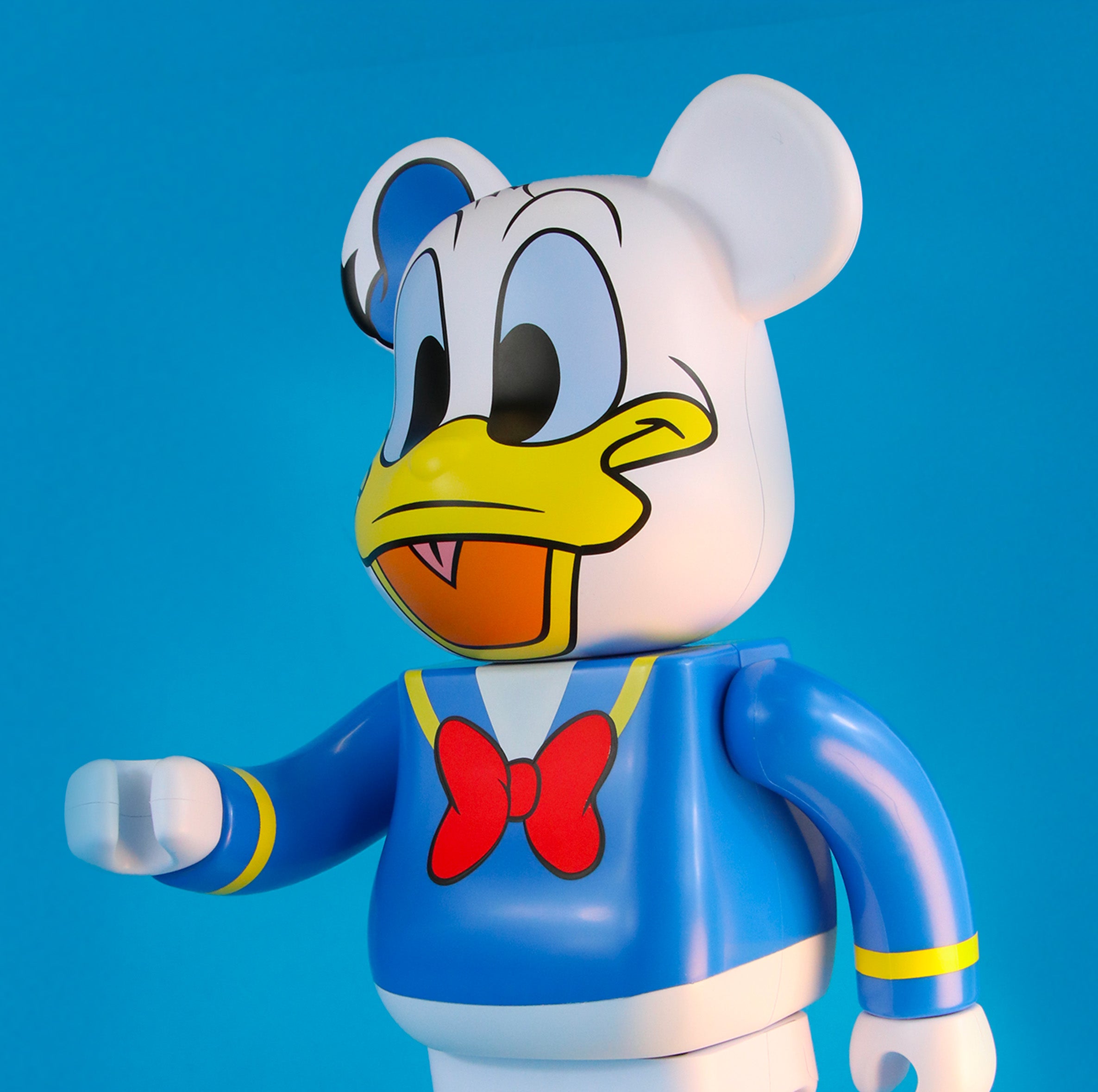 400% Bearbrick Donald Duck Vinyl Collectible Figure - Limited Edition Disney Cartoon Character Toy for Display & Gifts - Perfect for Home Decor, Office Display, and Anime Collections