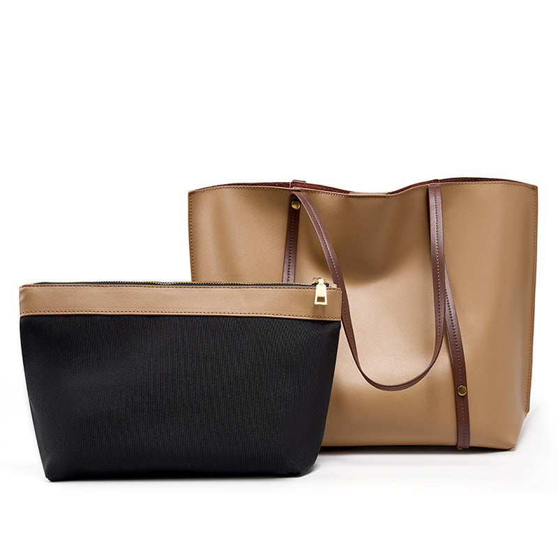 Genuine Soft Leather Large Capacity Tote Shoulder Bag for Women - Stylish & Spacious Work, Travel & Everyday Carry Purse