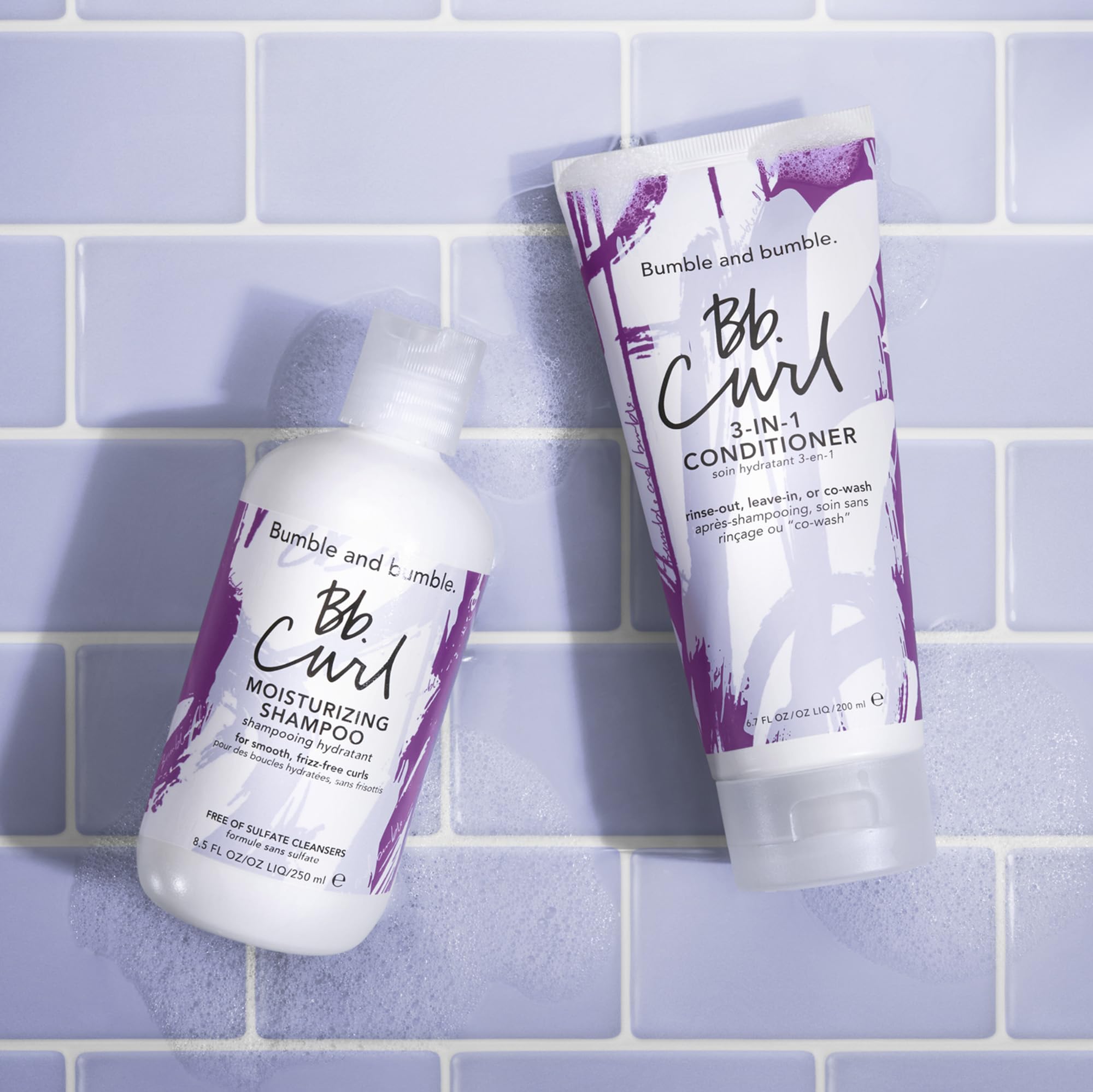 Bumble and Bumble Curl Moisturizing Shampoo for Coily, Curly & Wavy Hair - Hydrating Anti-Frizz Formula with Jojoba Oil, Avocado Oil & Coconut Oil | Color Safe | Perfect for Daily Use & Salon-Quality Results at Home
