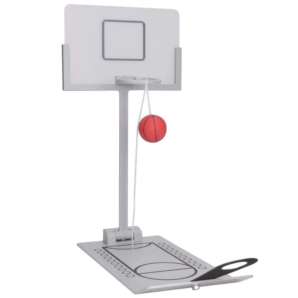 Mini Basketball Hoop Game - Portable Folding Basketball Machine for Kids & Adults | Lightweight Indoor/Outdoor Basketball Toy for Office, Home, Travel & Party Games