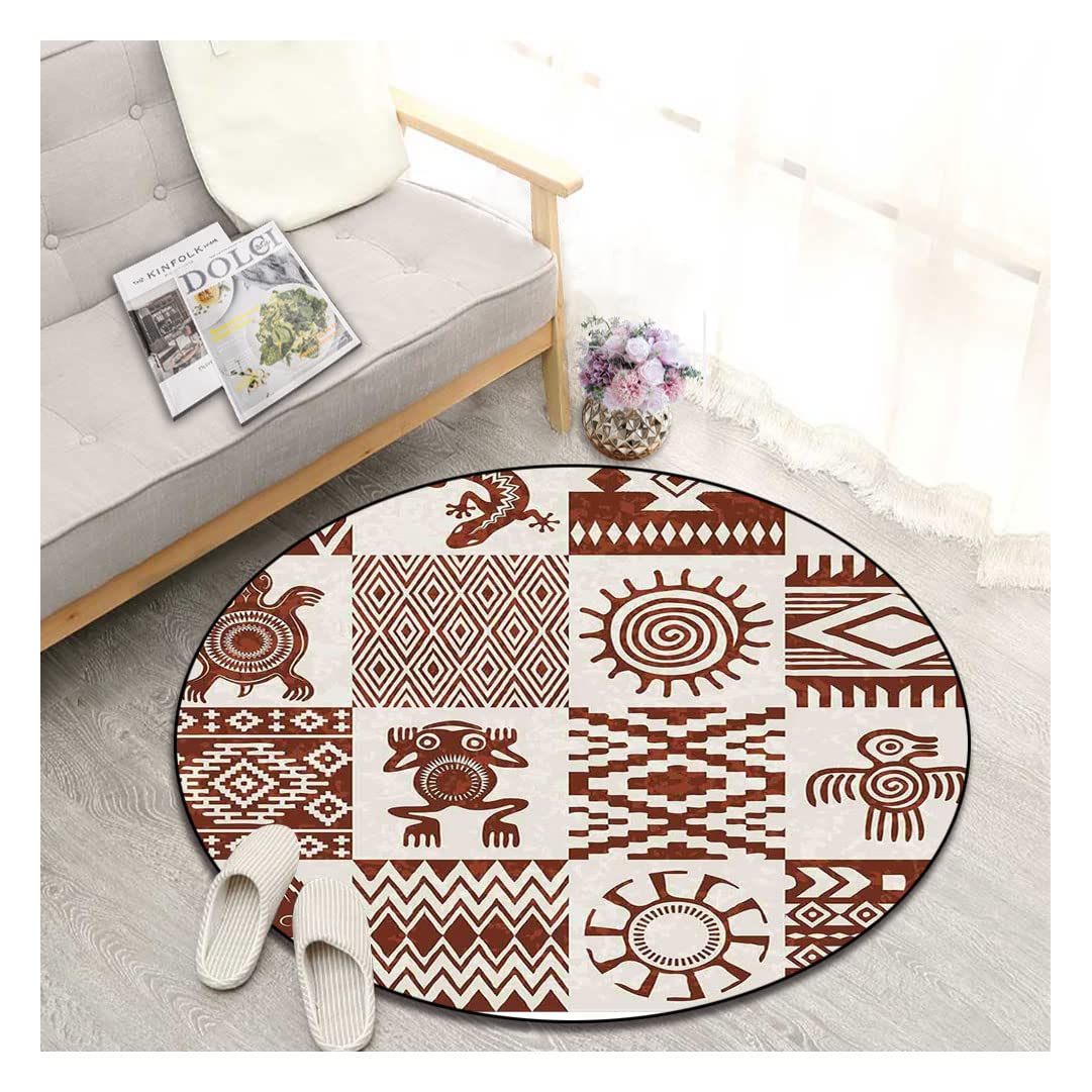 Non-Slip Round Area Rug 59