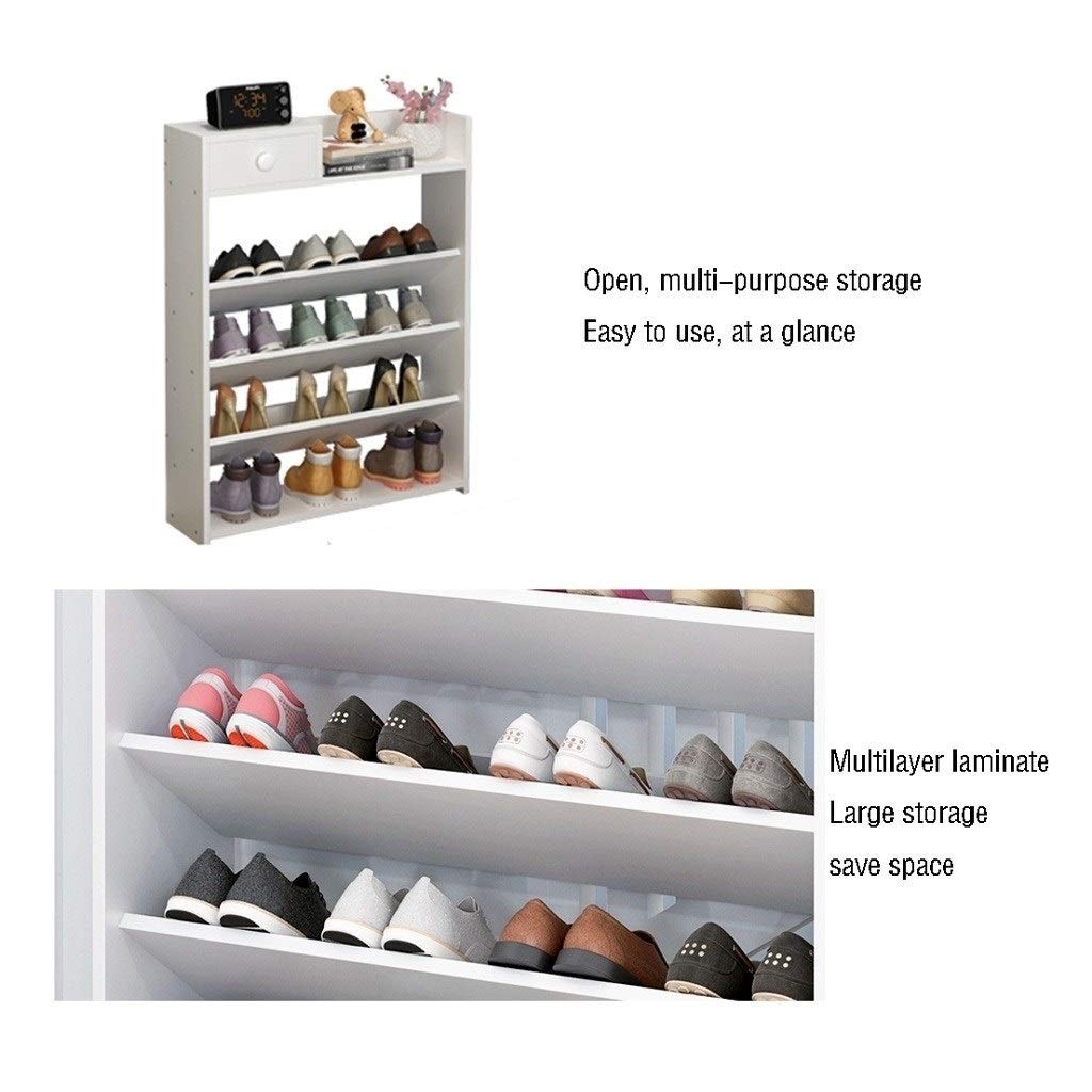 Multi-Layer Wooden Shoe Rack - Space Saving Boots Storage Cabinet for Entryway, Closet & Bedroom Organization - Sturdy Household Shoe Shelf with Simple Design & Multi-Function Storage
