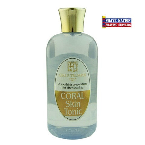Geo F Trumper Coral Skin Tonic 100ml - Hydrating Facial Toner for Men & Women - Refreshes & Revitalizes Skin - Perfect for Daily Skincare Routine & Post-Shave Care