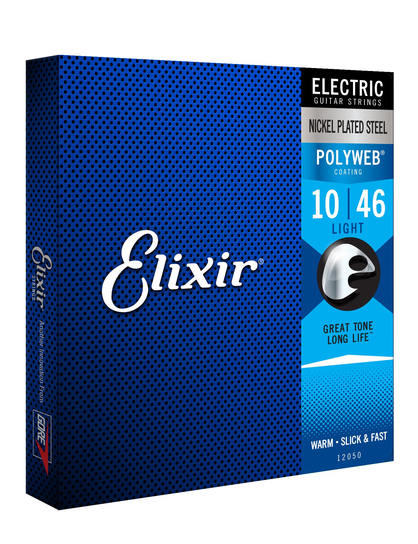 Elixir Electric Guitar Strings - Nickel Plated Steel with POLYWEB Coating | 10-46 Light Gauge 6-String Set | Long-Lasting Warm Tone & Smooth Feel | Perfect for Rock, Blues & Studio Recording