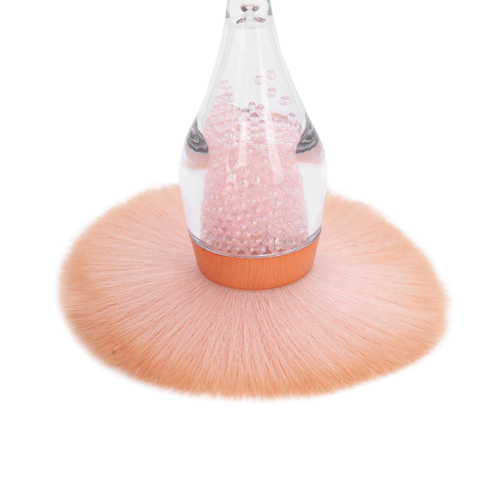 Professional Nail Dust Brush for Manicure & Makeup - Loose Powder Blusher Brush for Nail Art, DIY & Salon Use - Perfect for Acrylic, Gel & Dip Powder Nails