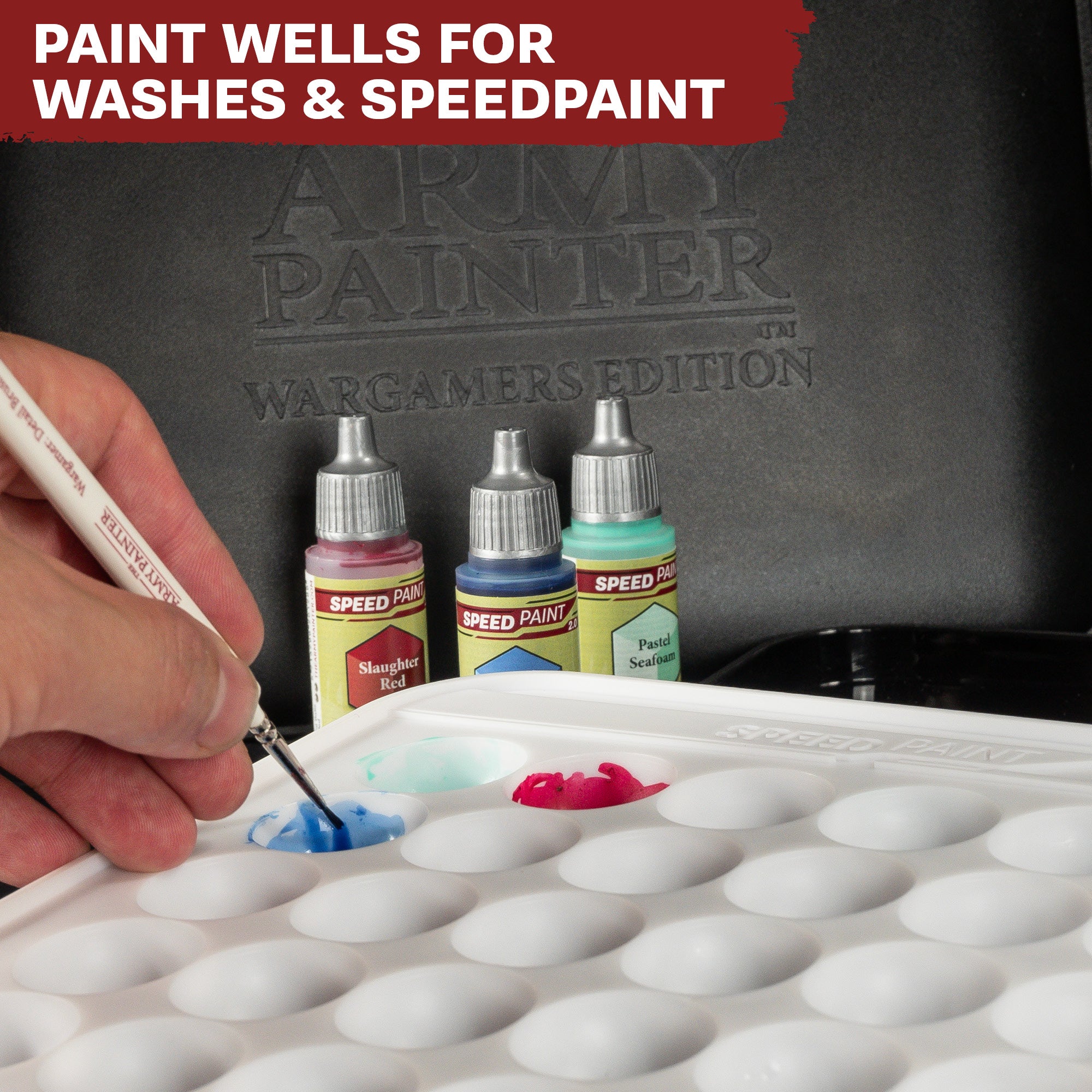 Wargamers Edition Wet Palette - Professional Miniature Painting Palette for Tabletop Gaming - Perfect for Warhammer, D&D, and Model Painting
