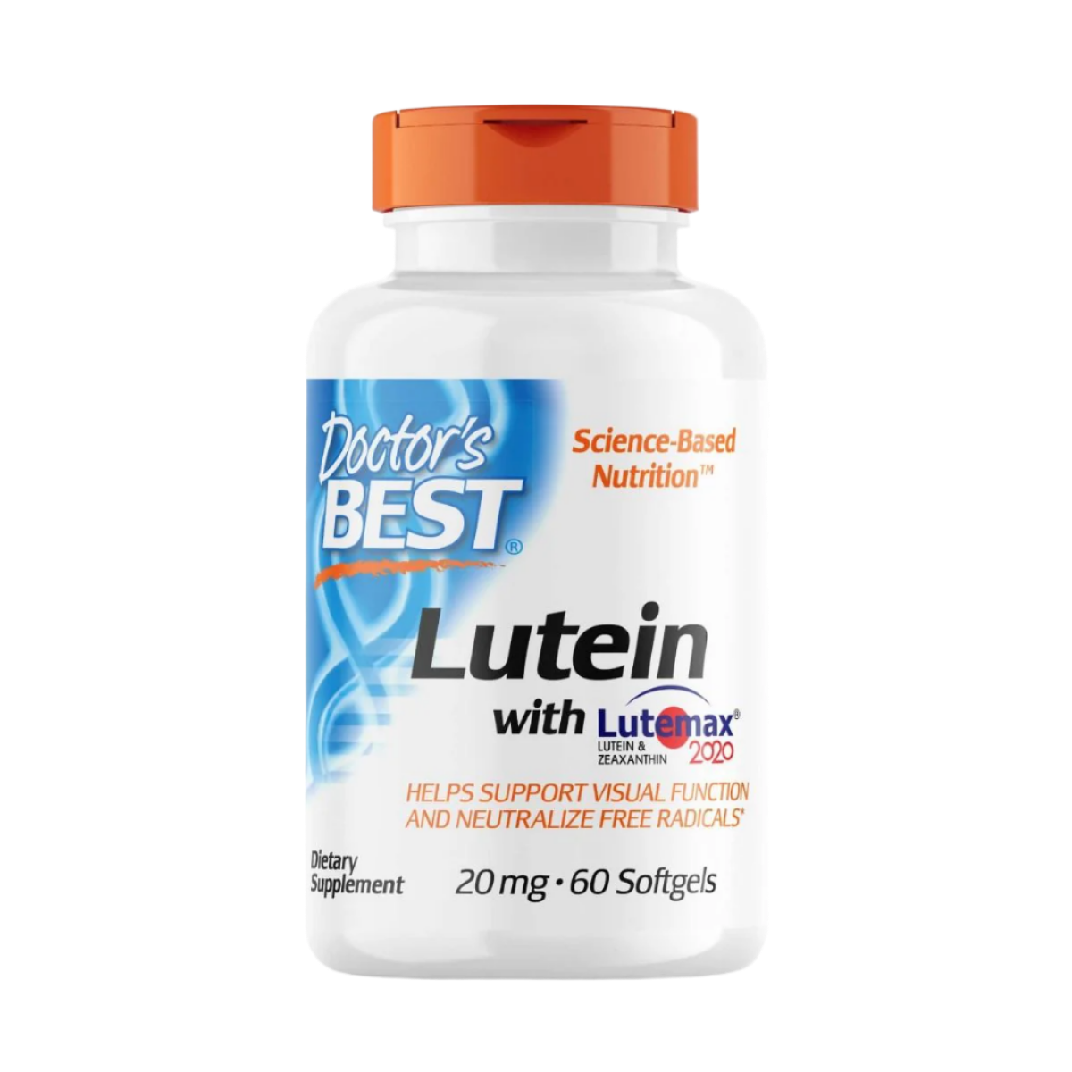 Doctor's Best Lutein with Lutemax 2020 | 20mg Eye Health Supplement | 60 Softgels | Supports Vision & Macular Health | Perfect for Computer Users & Night Driving