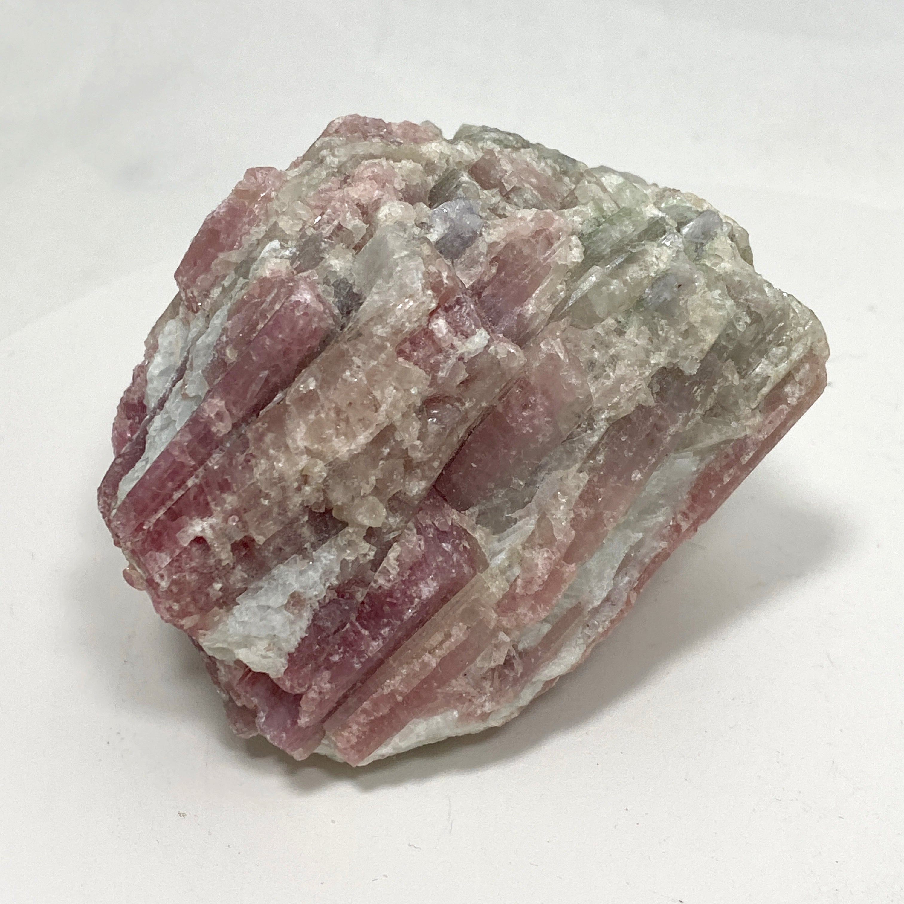 Natural Pink Tourmaline on Quartz Crystal - PTQ 04 Specimen for Mineral Collectors, Healing Crystals & Home Decor | Perfect for Meditation, Reiki & Display Cases