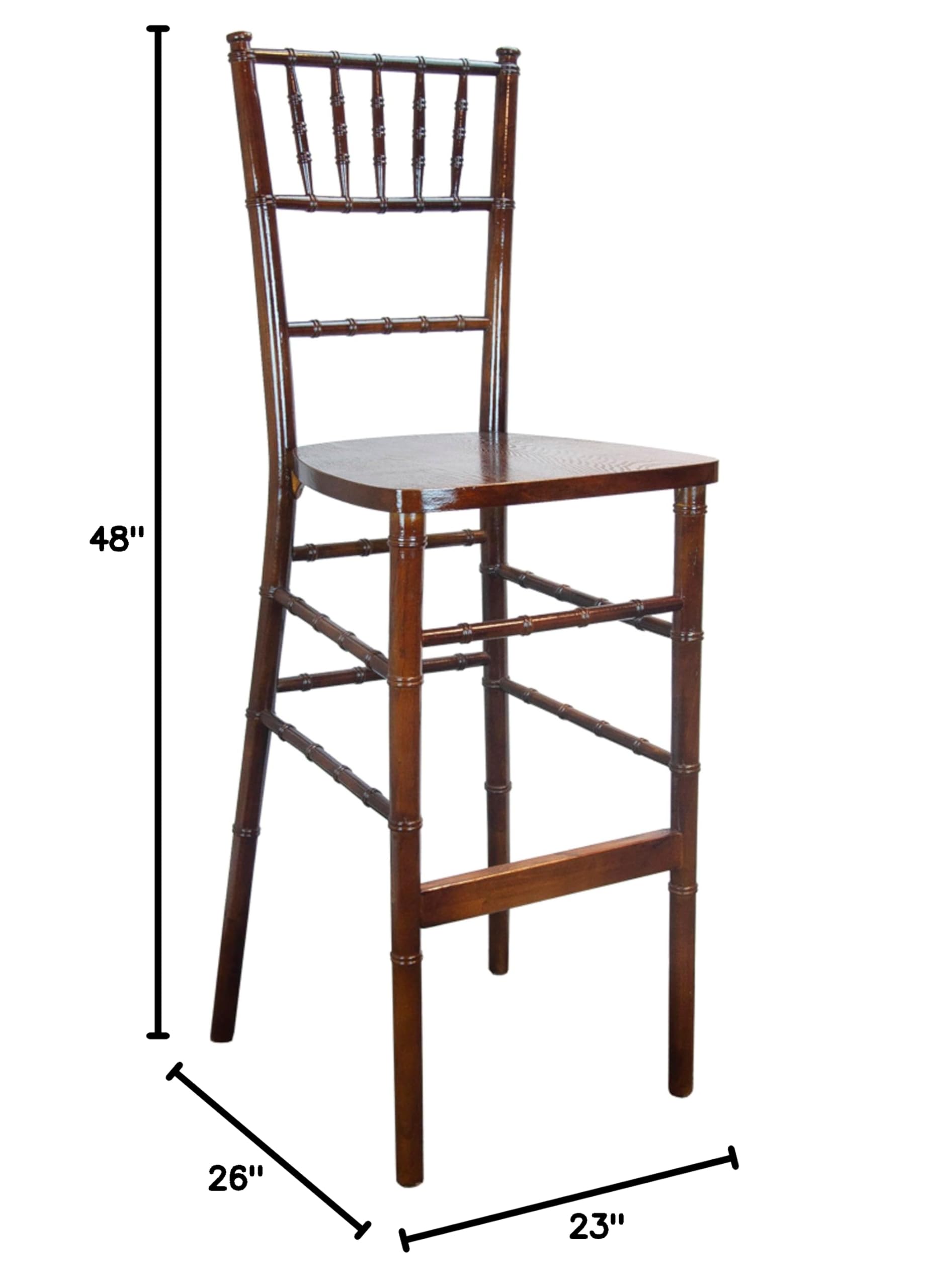 Flash Furniture Advantage Fruitwood Chiavari Bar Stools - 24
