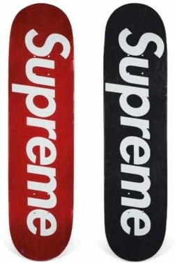 Supreme Box Logo Skateboard Deck - Premium Maple Wood Skateboard for Street & Park Skating - Perfect for Skaters & Collectors