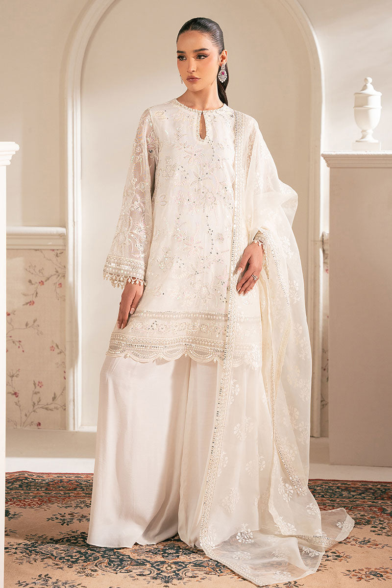 LOTUS BLOOM 4-Piece Net Embroidered Suit Set for Women - Elegant Pakistani/Indian Party Wear - Perfect for Weddings, Festivals & Special Occasions
