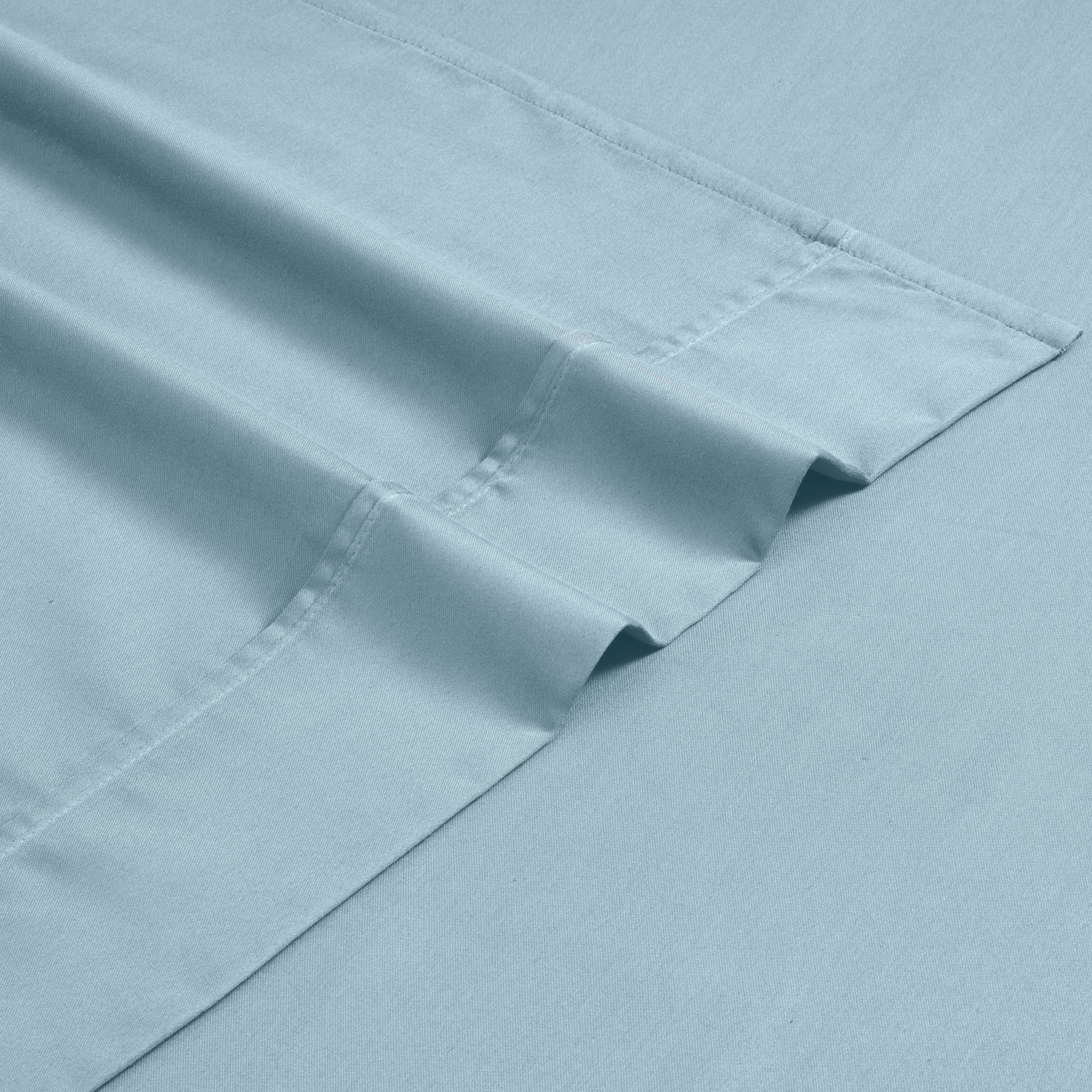 Premium 1200 Thread Count Cotton Rich Solid Deep Pocket Bed Sheet Set - Ultra Soft & Breathable for King/Queen Size Beds - Perfect for Home, Hotel, or Guest Room Comfort