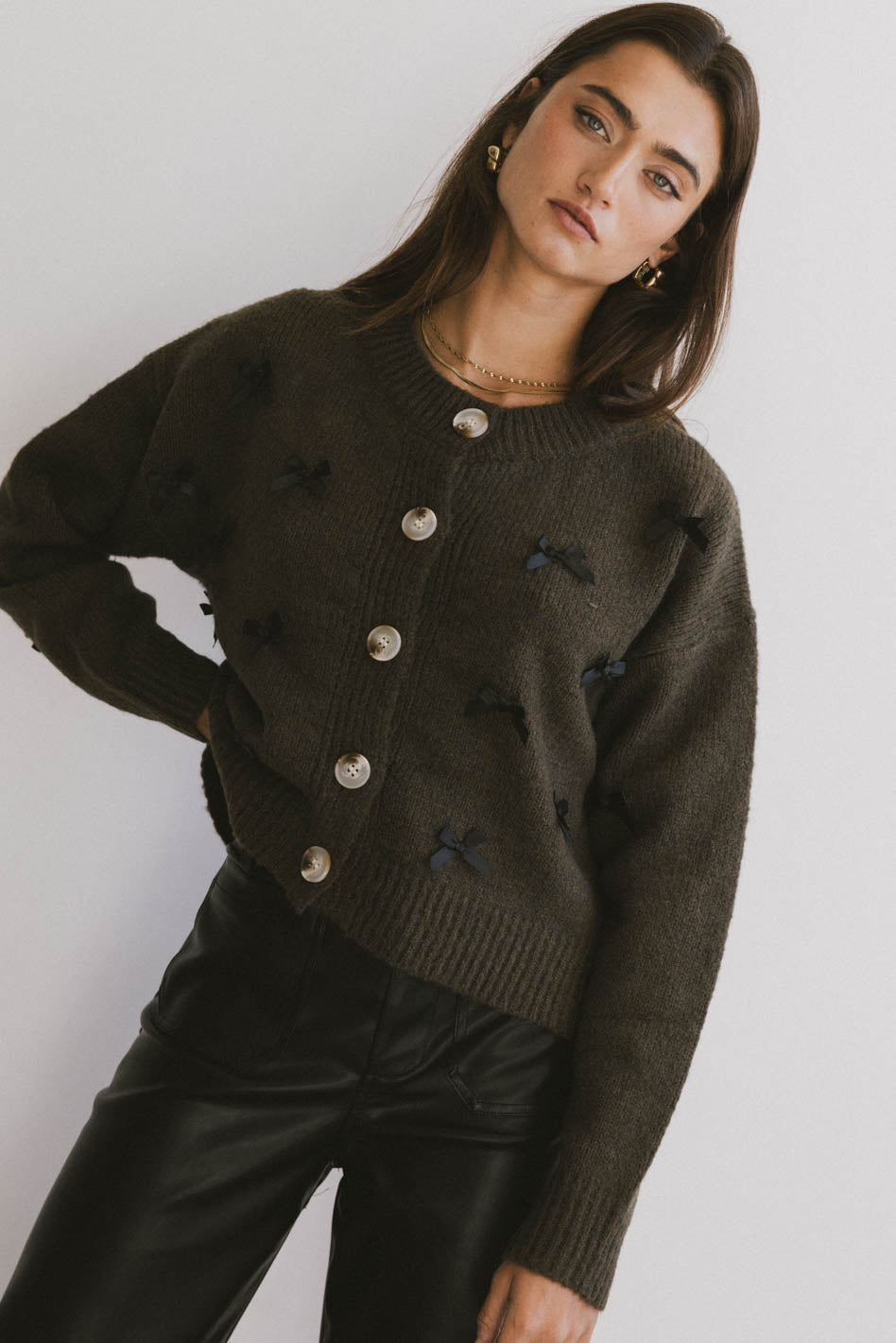 Ava Knit Cardigan for Women - Cozy Long Sleeve Open Front Sweater | Perfect for Fall & Winter Layering, Office Wear & Casual Outfits