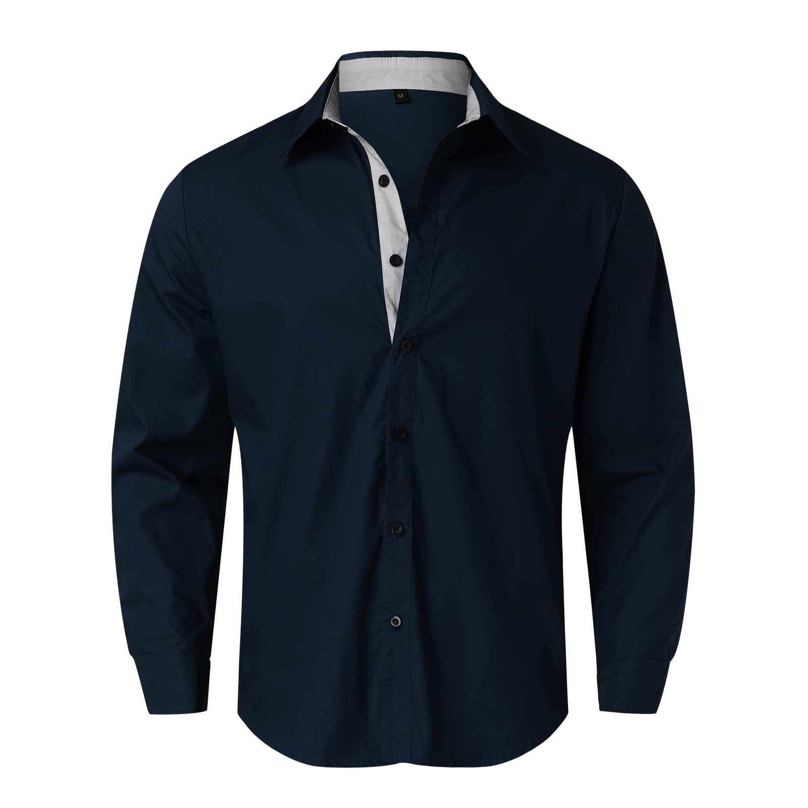 Premium Slim Fit Men's Business Dress Shirt - 100% Cotton Long Sleeve Button Down Shirt for Office, Interviews & Formal Occasions