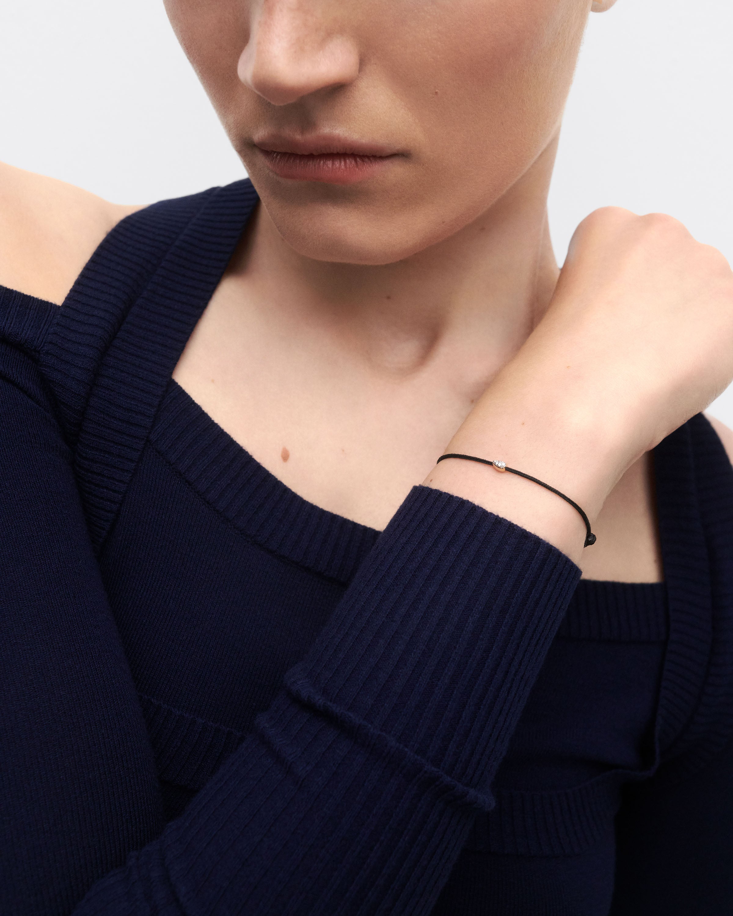 Isa Diamond Cord Bracelet - Elegant Adjustable Beaded Bracelet for Women | Perfect for Gifts, Parties & Everyday Wear