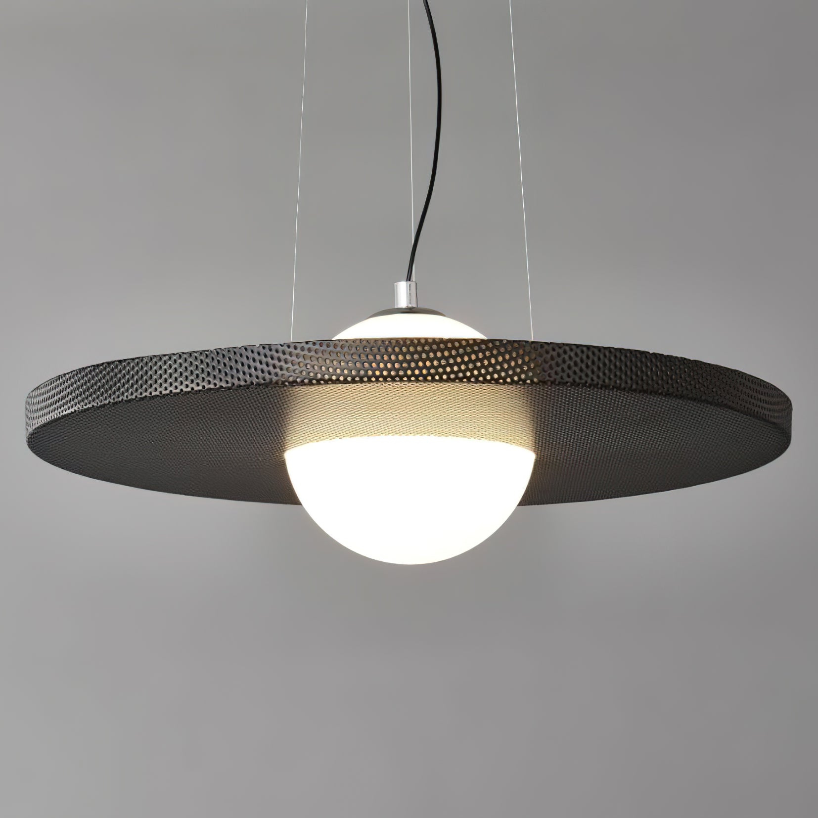 Stylish Frisbee Chandelier - Unique Ceiling Light Fixture for Home & Outdoor Decor - Perfect for Living Rooms, Patios, and Game Rooms