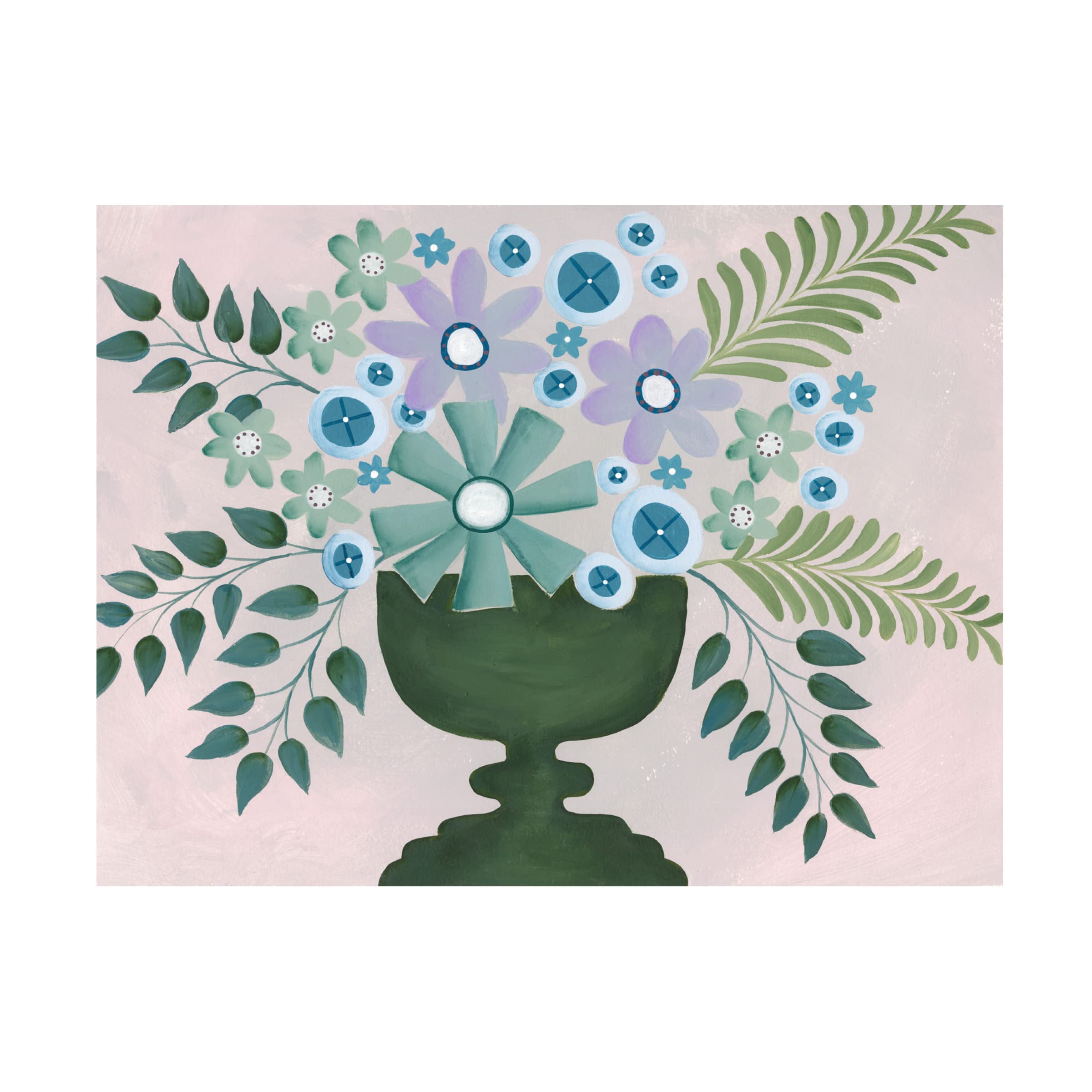 Trademark Fine Art 'Lavender Floral II' Canvas Wall Art by Regina Moore - Elegant Floral Painting for Living Room, Bedroom & Office Decor