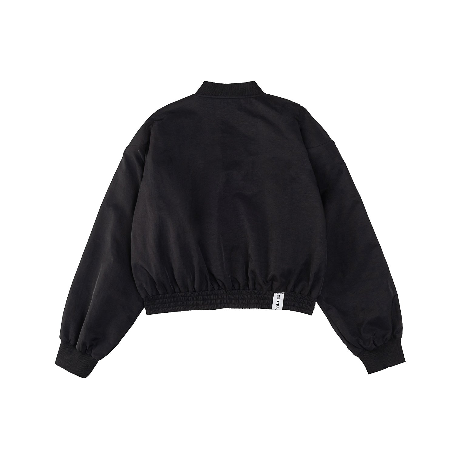 Neutral Society Cropped Flight Jacket Black - Stylish Women's Bomber Jacket for Casual Outfits & Streetwear Fashion