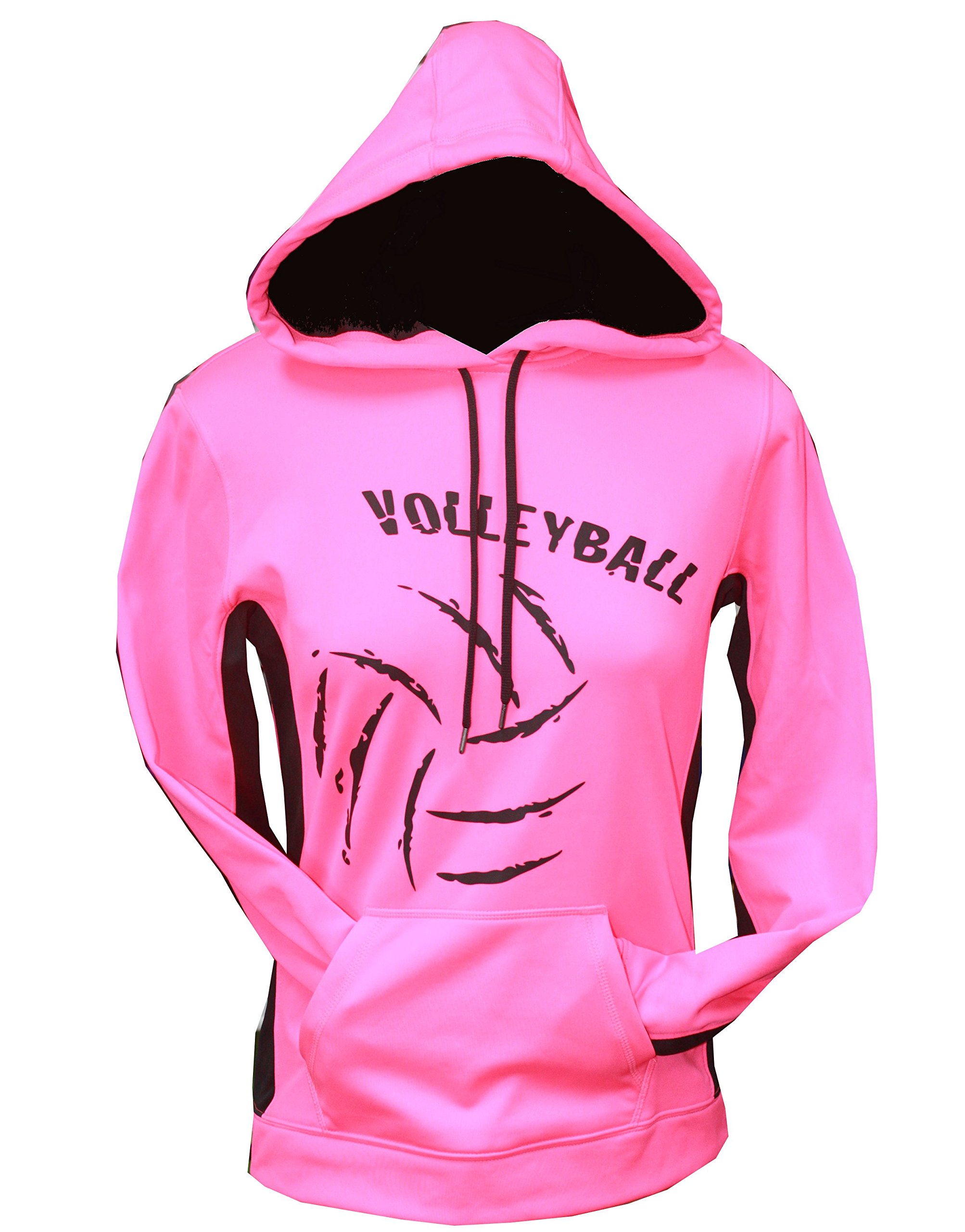 Neon Pink Volleyball Hoodie - High-Performance Athletic Wear for Training & Games | Breathable & Stylish Volleyball Apparel