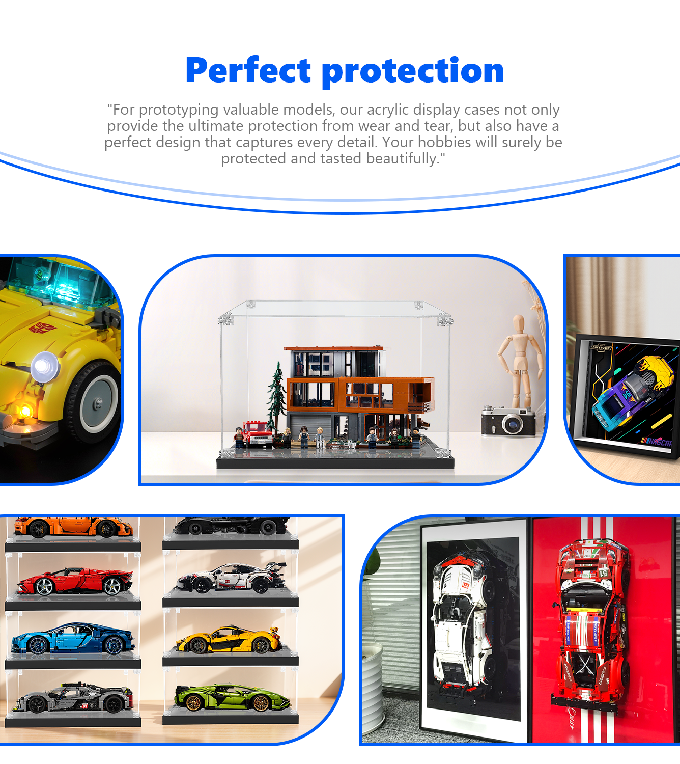 LEGO® Ideas The Evolution of STEM 21355 Display Case - Premium Acrylic Showcase for LEGO Sets - Perfect for Home Decor, Office Display & Collector's Showcase