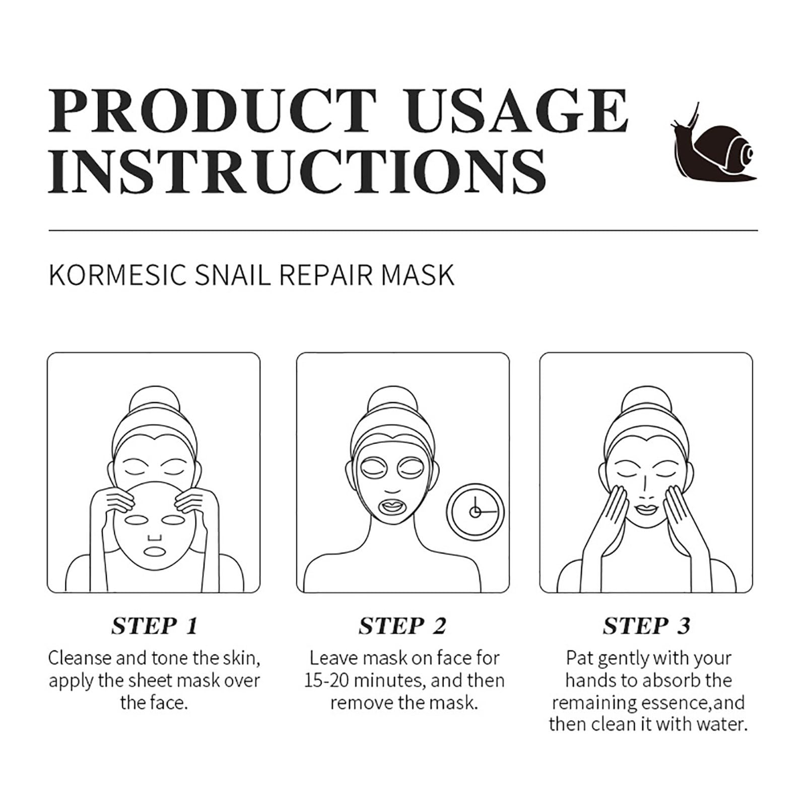 Premium Snail Mucin Sheet Mask - Hydrating & Anti-Aging Facial Mask with Snail Secretion Filtrate | Korean Skincare for Youthful Glow | Reduces Wrinkles & Fine Lines | Perfect for Night Routine, Spa Day & Travel Skincare (1pc)