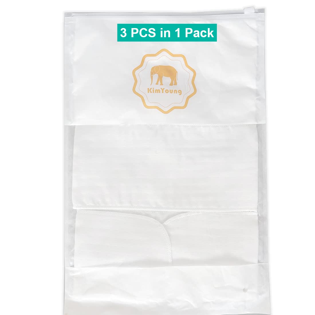 KimYoung Bra Liner Wick Sweat - 100% Cotton Gauze Breast Pads for Sweat Absorption, Breathable Underwear Liner (3-Pack, 4-Layer Large Size) | Perfect for Hot Weather, Workouts & Everyday Comfort