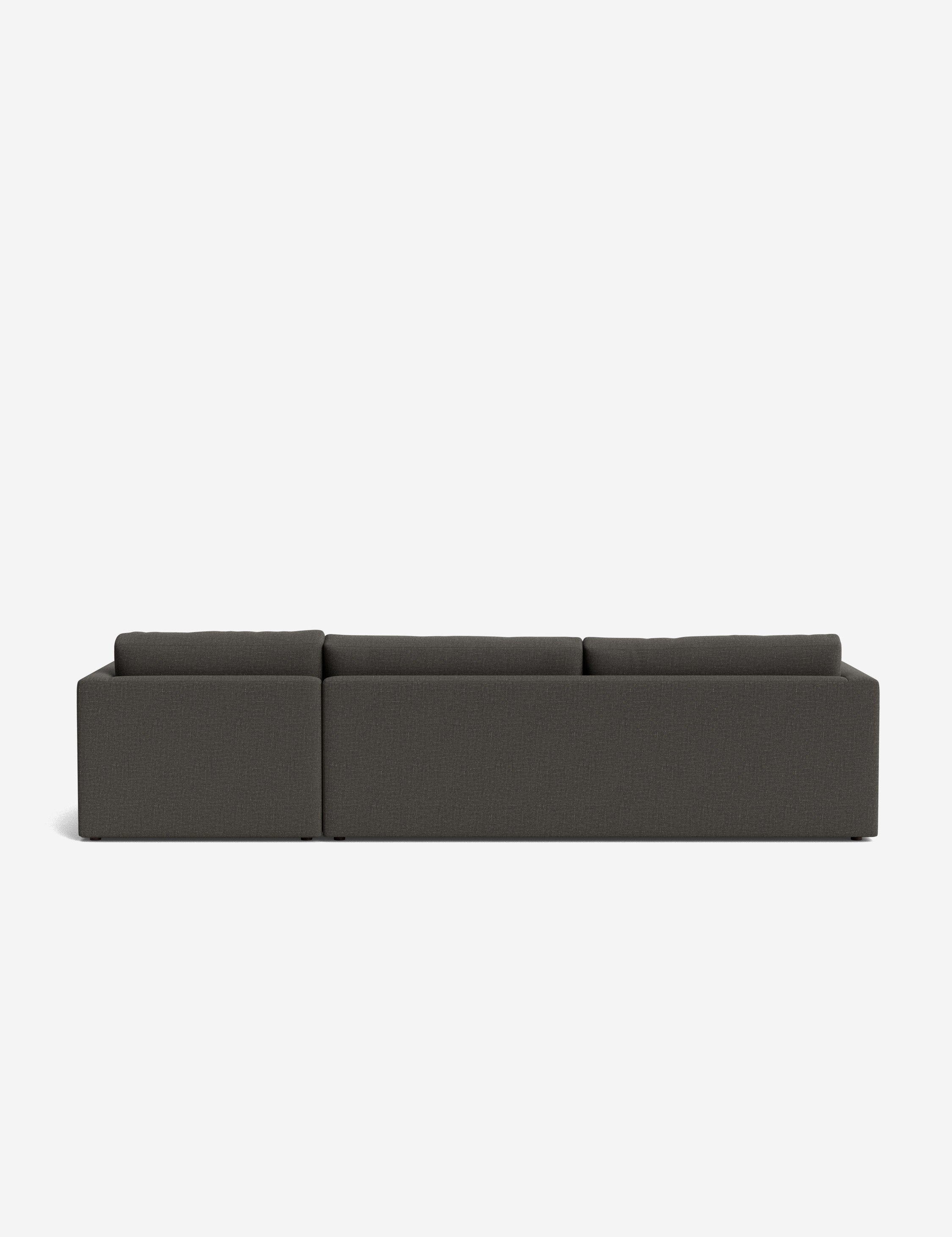 Durham Chaise Sectional Sofa - Modern L-Shaped Couch with Chaise Lounge | Comfortable Fabric Upholstery for Living Room, Family Room & Home Theater