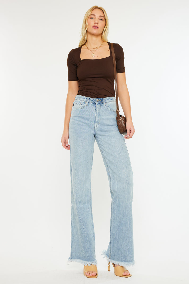Starla Ultra High Rise Vintage 90's Flare Jeans for Women - Retro Denim Pants with Stretch Comfort - Perfect for Casual Outfits, Date Nights & 90s Theme Parties