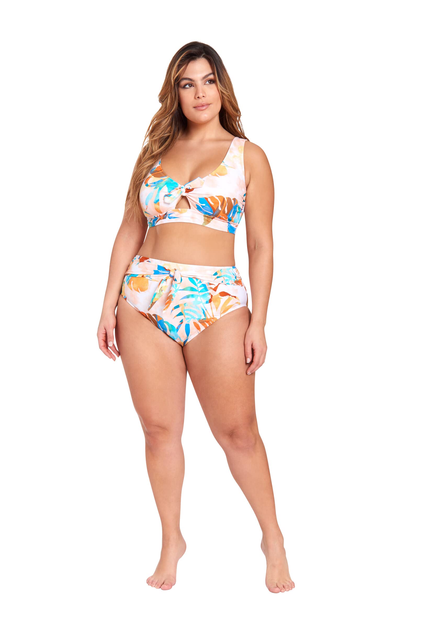 Sexy Women's Lace-Up Back Bikini Top Swimsuit - Adjustable Straps & Support - Perfect for Beach, Pool Party & Summer Vacation