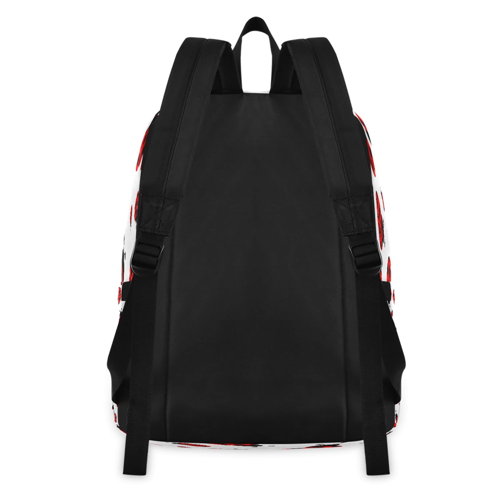 Cute Ladybug Backpack for Teens - Girls & Boys School Bookbag with Insulated Lunch Box - Perfect for School, Travel & Outdoor Adventures
