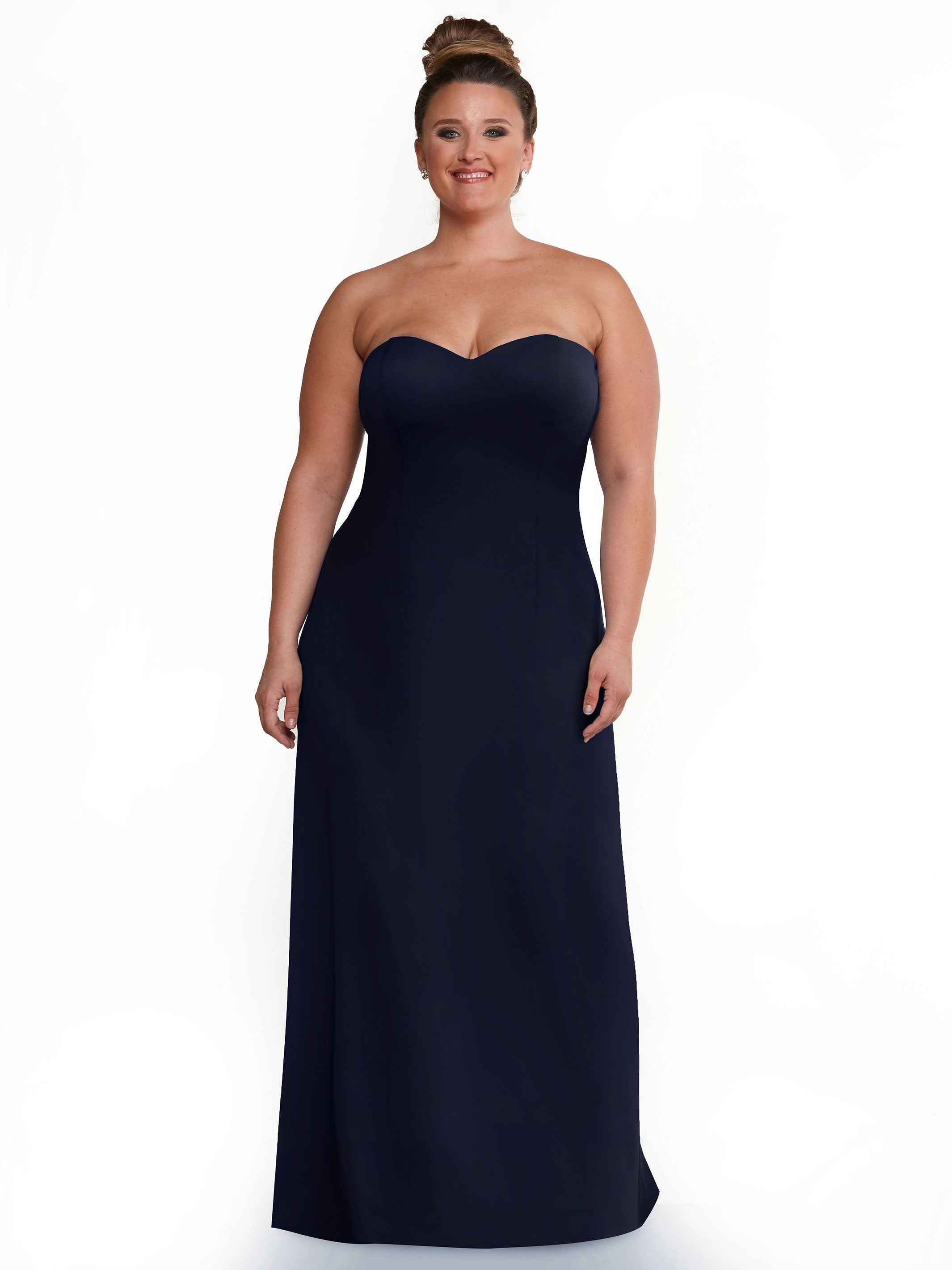 Elegant 83044 A-Line Double Knit Strapless Sweetheart Neckline Bridesmaid Dress - Perfect for Weddings, Formal Events & Special Occasions