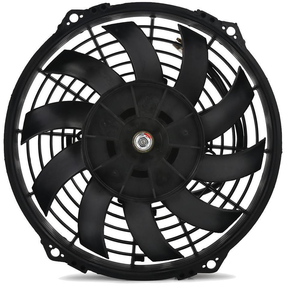 34 Row Transmission Oil Cooler with Electric Fan & In-Hose Temp Switch Kit - Heavy Duty Cooling for Trucks, SUVs, and Performance Vehicles