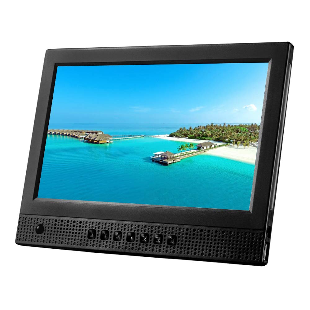 10 Inch Ultra-Thin Digital Photo Frame with Front Speaker, Human Body Sensor, LED Breathing Light - Smart Electronic Picture Frame for Home Decor, Gift Giving & Memory Display (Wall Mount & Tabletop Use)