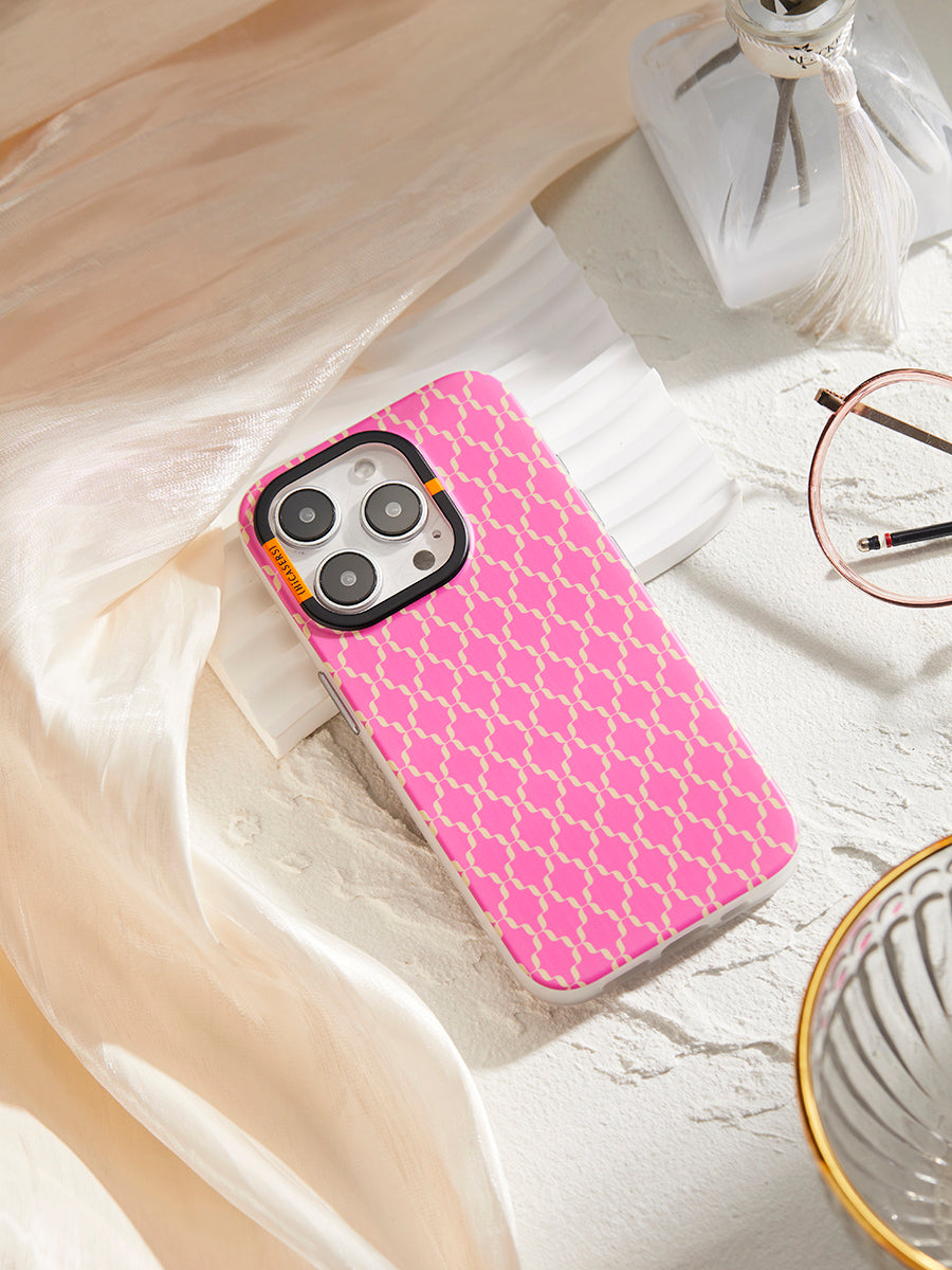 Custom Pink Phone Case with Logo - Personalized Protection for iPhone & Samsung - Perfect for Gifts, Branding & Everyday Use
