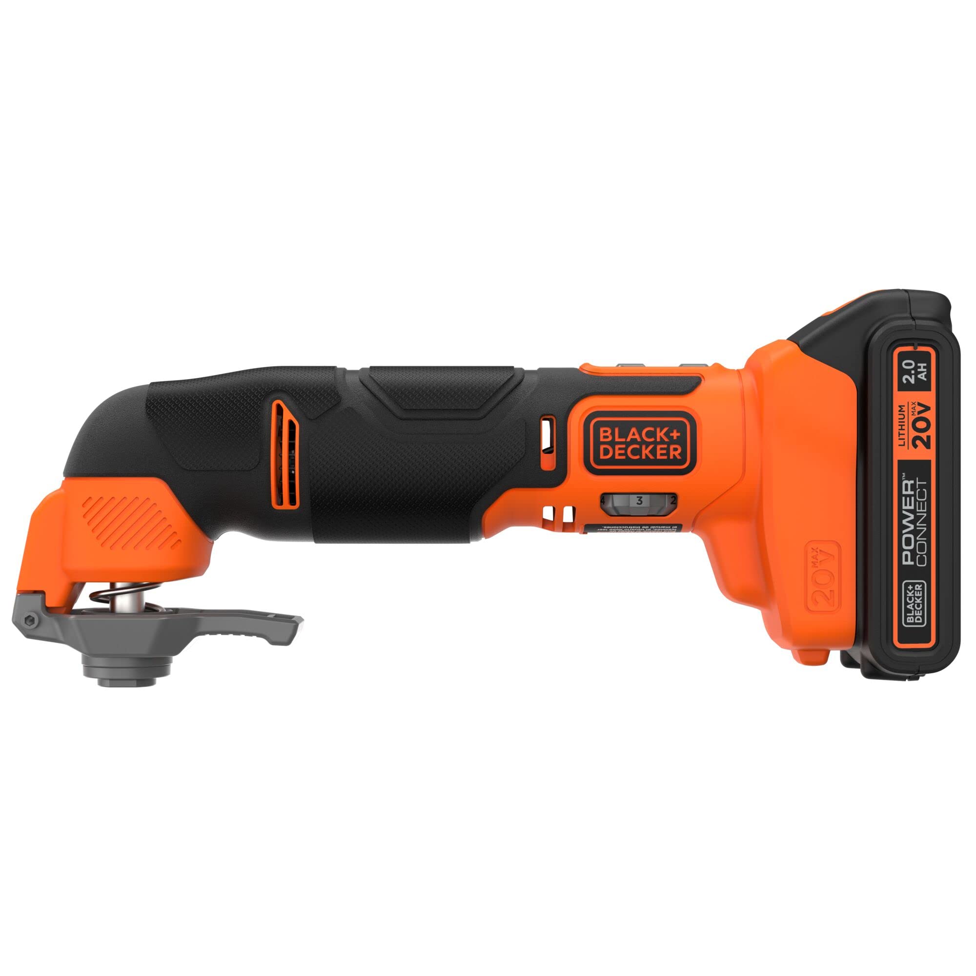BLACK+DECKER 20V MAX Cordless Oscillating Multi Tool Kit with 6-Speed & Quick Blade Change - BDOS20D1K - Perfect for DIY Projects, Home Repairs, Woodworking, and Metal Cutting