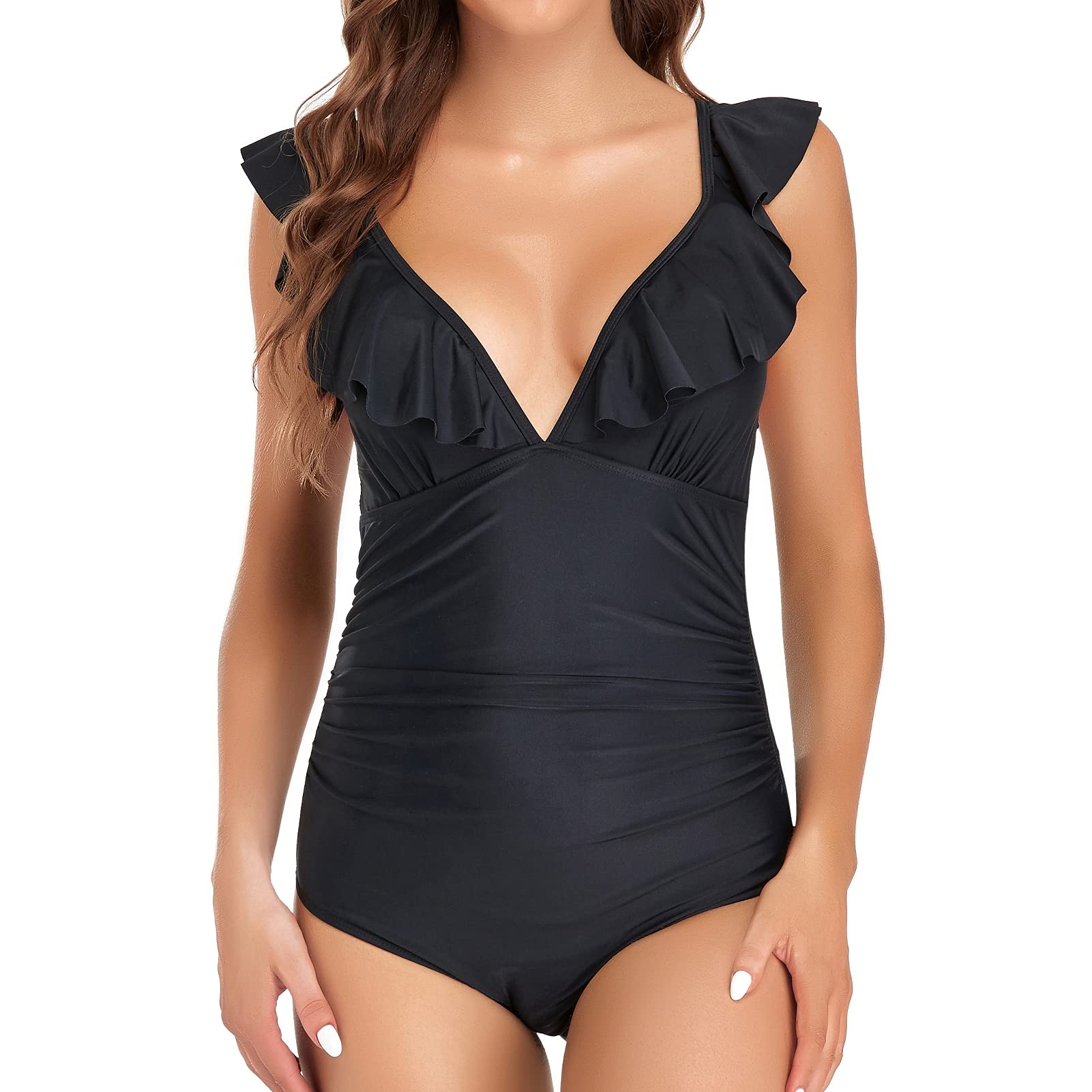 **Edelqual One Piece Swimsuit for Women - Slimming Tummy Control Bathing Suit | High Waisted Swimwear for Beach, Pool & Vacation**