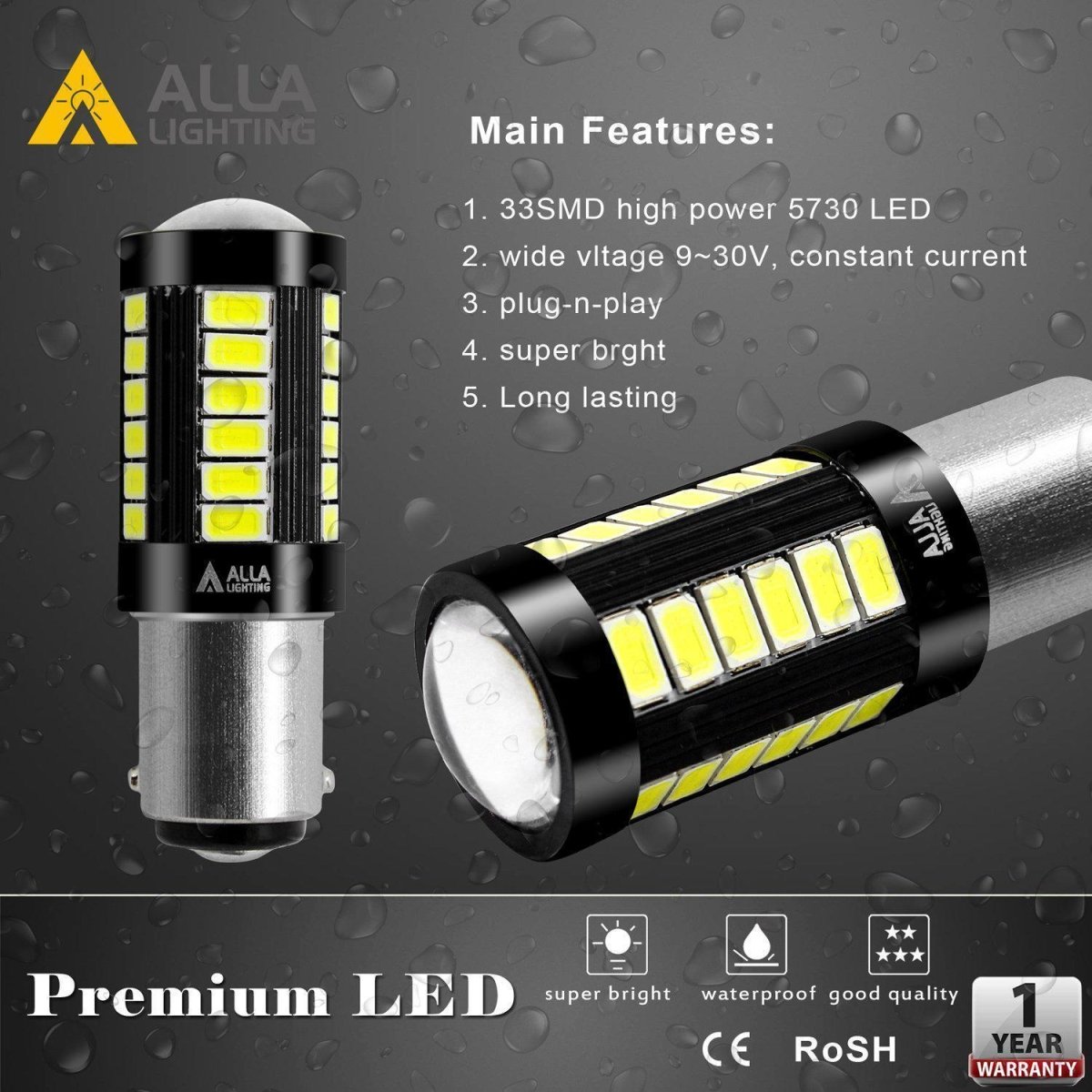 BAY15D 1157 LED Bulbs - Super Bright Turn Signal, Brake, Stop, Tail & Reverse Lights - 12V Dual Function Automotive Replacement Bulbs for Cars, Trucks & SUVs - Perfect for Night Driving & Enhanced Safety