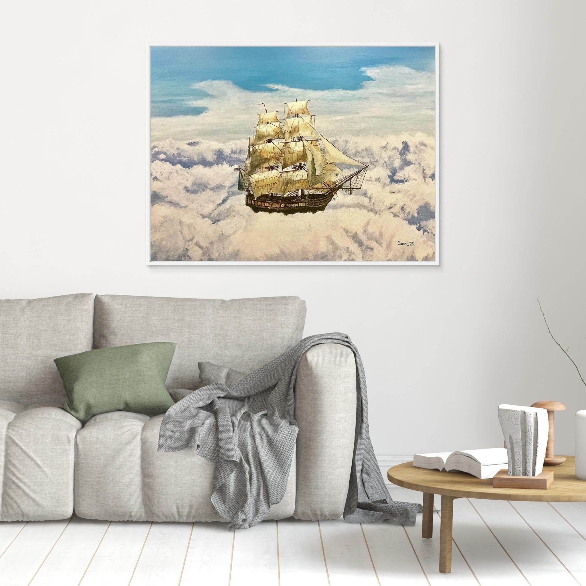 Sky Sailing Canvas Print by Tom Blood - Stunning Wall Art for Living Room, Bedroom & Office Decor