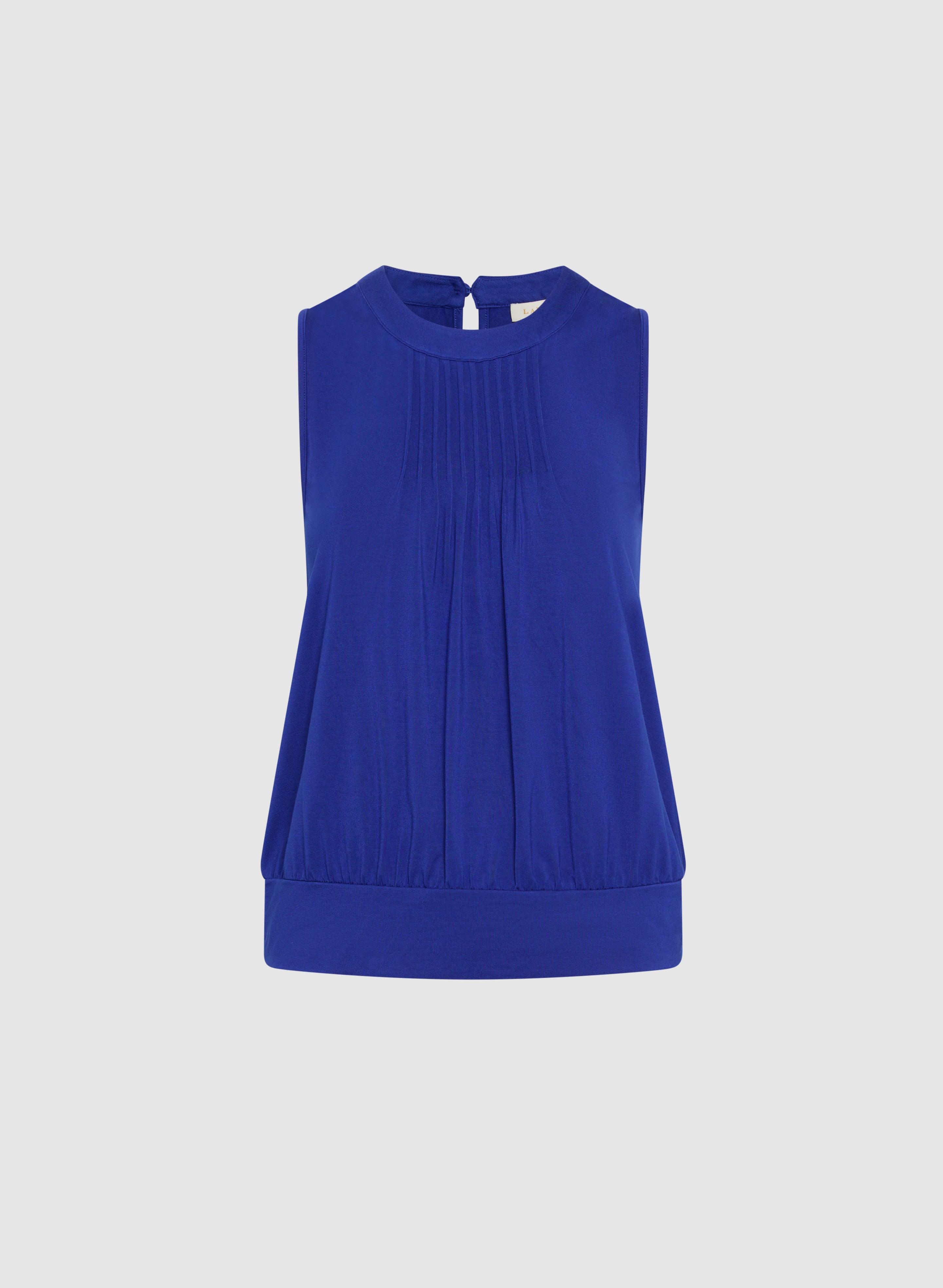Laura 3010337 Women's A-Line Tank Top in Deep Cobalt Blue - Casual Summer Wear, Layering Essential & Perfect for Beach Outings