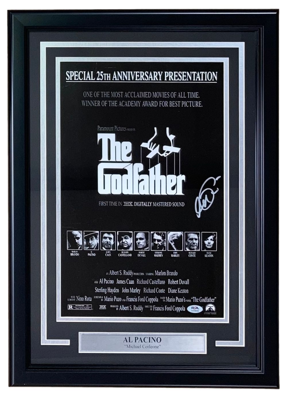 Authentic Al Pacino Signed Framed 11x17 The Godfather Movie Memorabilia - PSA/DNA Certified Collectible - Perfect for Film Fans & Home Theater Decor
