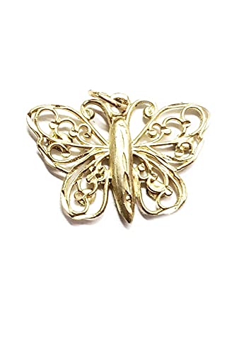 14kt Yellow Gold Butterfly Pendant Necklace - Elegant Jewelry Gift for Women, Perfect for Birthdays, Anniversaries & Special Occasions