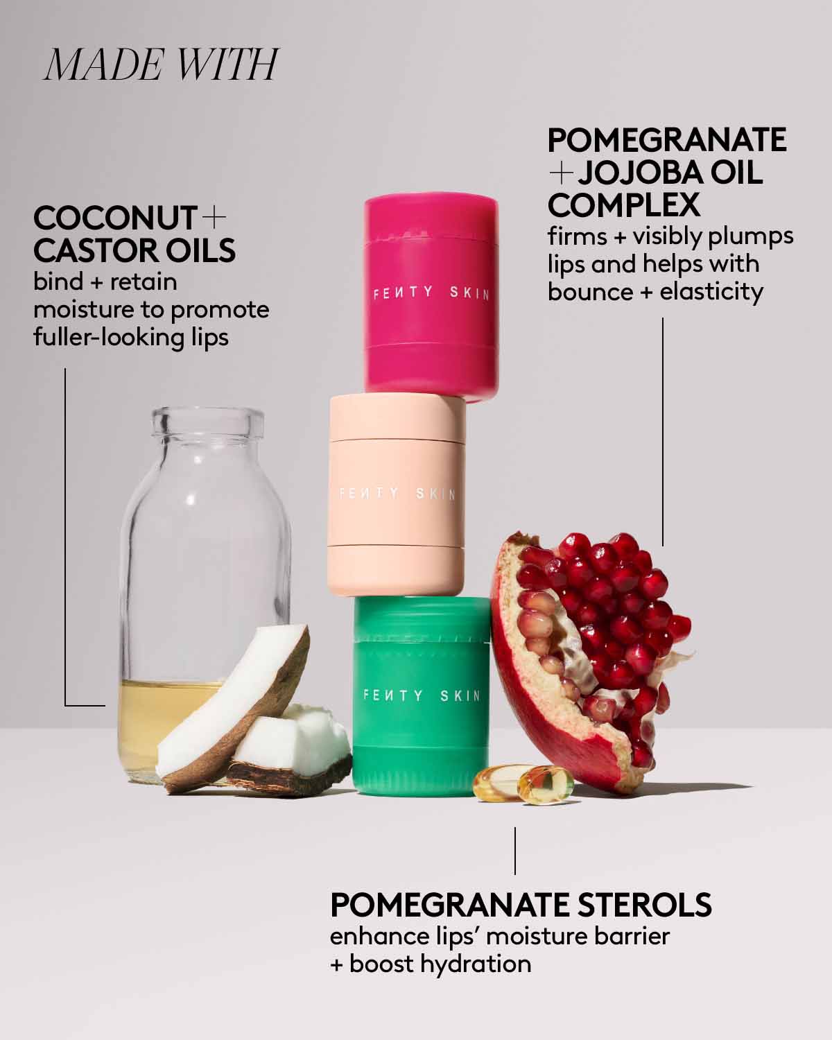 Cherriez Gone Bad Hydrating Lip Balm & Scrub Duo Set with Keychain - Moisturizing Lip Care for Dry, Chapped Lips - Perfect for On-the-Go Hydration, Gift Giving & Daily Lip Care Routine