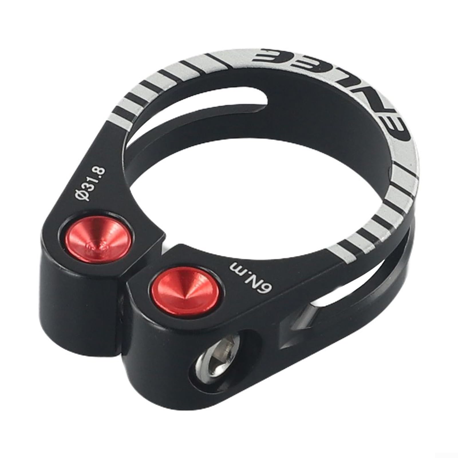 Lightweight Aluminum Alloy Quick Release Bike Seat Post Clamp - 31.8mm & 34.9mm Sizes for Mountain Bikes - Durable Hollow Lock Design (Black) - Perfect for MTB Upgrades & Cycling Accessories