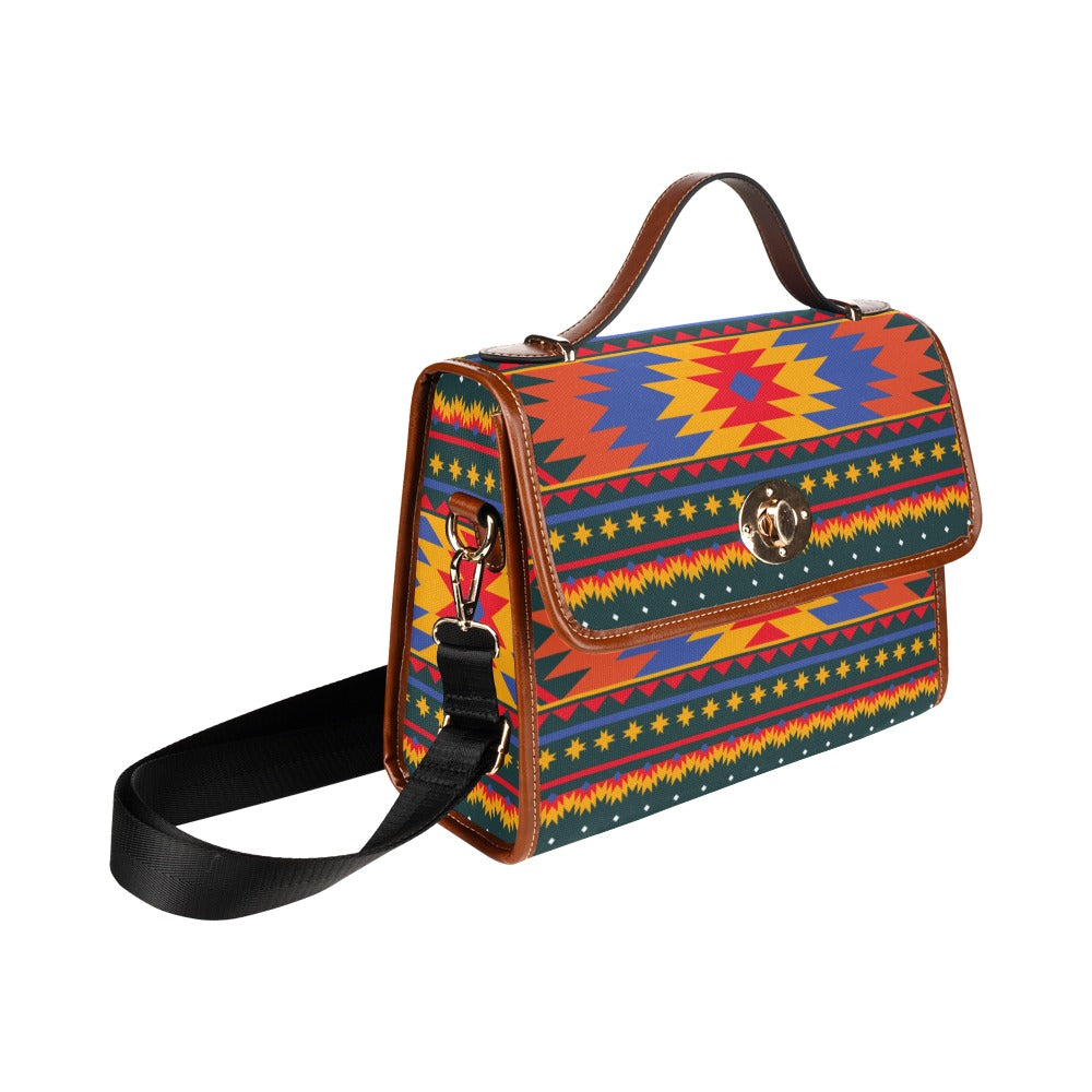 Sunset Trail Waterproof Canvas Bag - Durable Outdoor Backpack for Hiking, Camping & Travel - Perfect for Adventure Enthusiasts