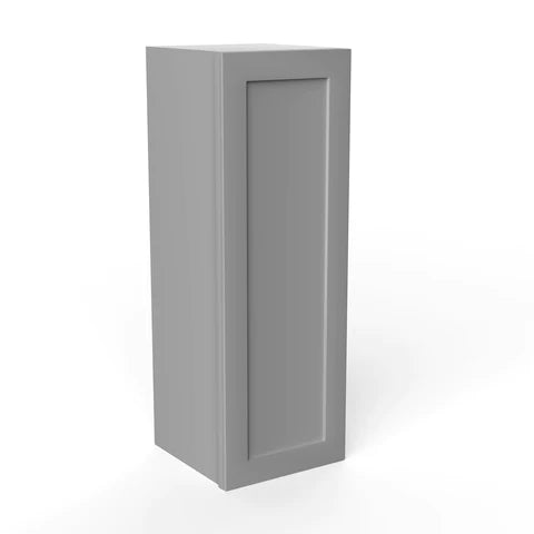 36 Inch Wall Cabinet - 12W x 36H x 12D Grey Shaker Style RTA Kitchen Storage | Perfect for Bathroom, Laundry Room & Garage Organization