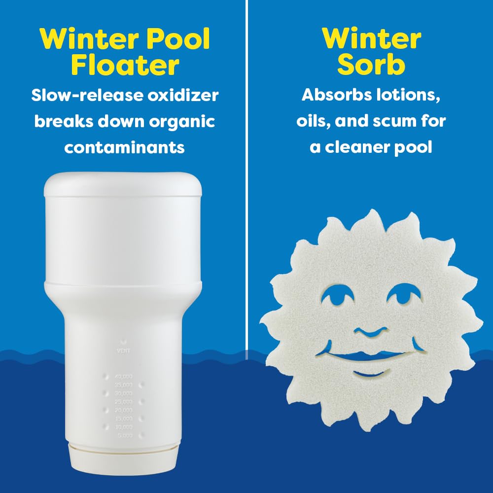 In The Swim Pool Winterizing Kit with Winter Pill - Above & In-Ground Pool Closing Chemicals for Up to 35,000 Gallons - Protect Your Pool During Cold Months for Easy Spring Opening
